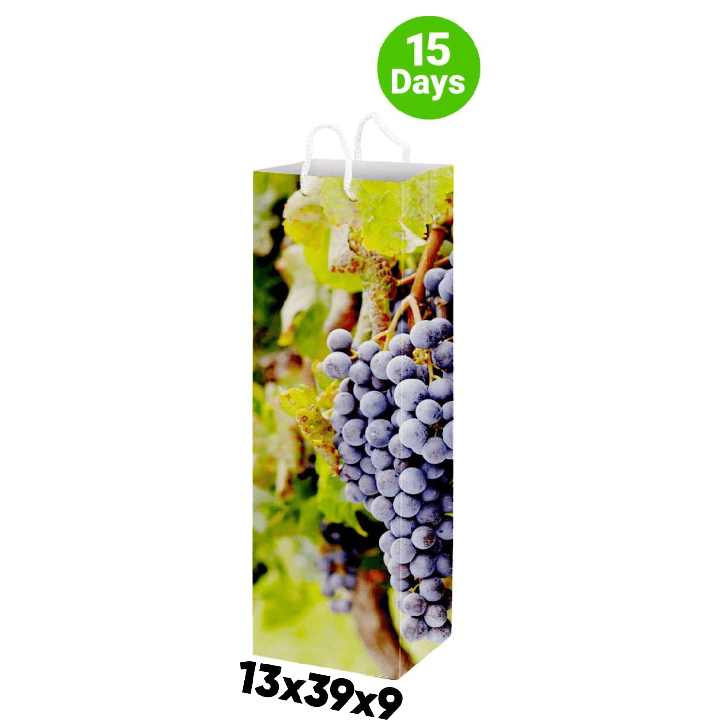 Full Colour Wine Bottle Paper Bag - PS4865 Image 