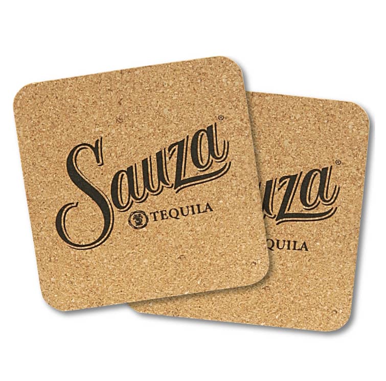 Cork & Fiberboard Square Coaster