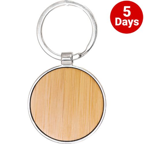 Bamboo Keyring - Circle
