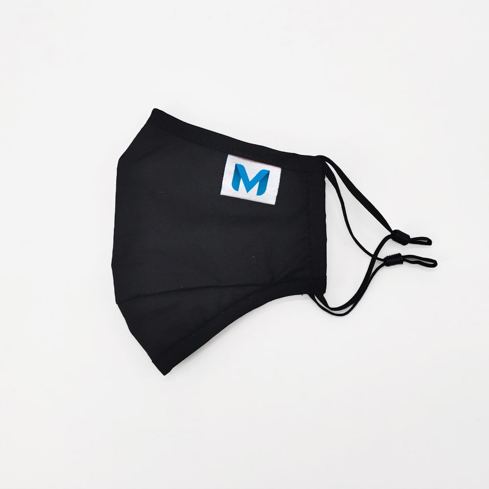 Kids Premium 3 Ply Cotton Mask With Woven Label - PSFM06 Image