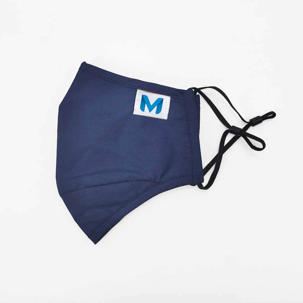 Kids Premium 3 Ply Cotton Mask With Woven Label - PSFM06 Image