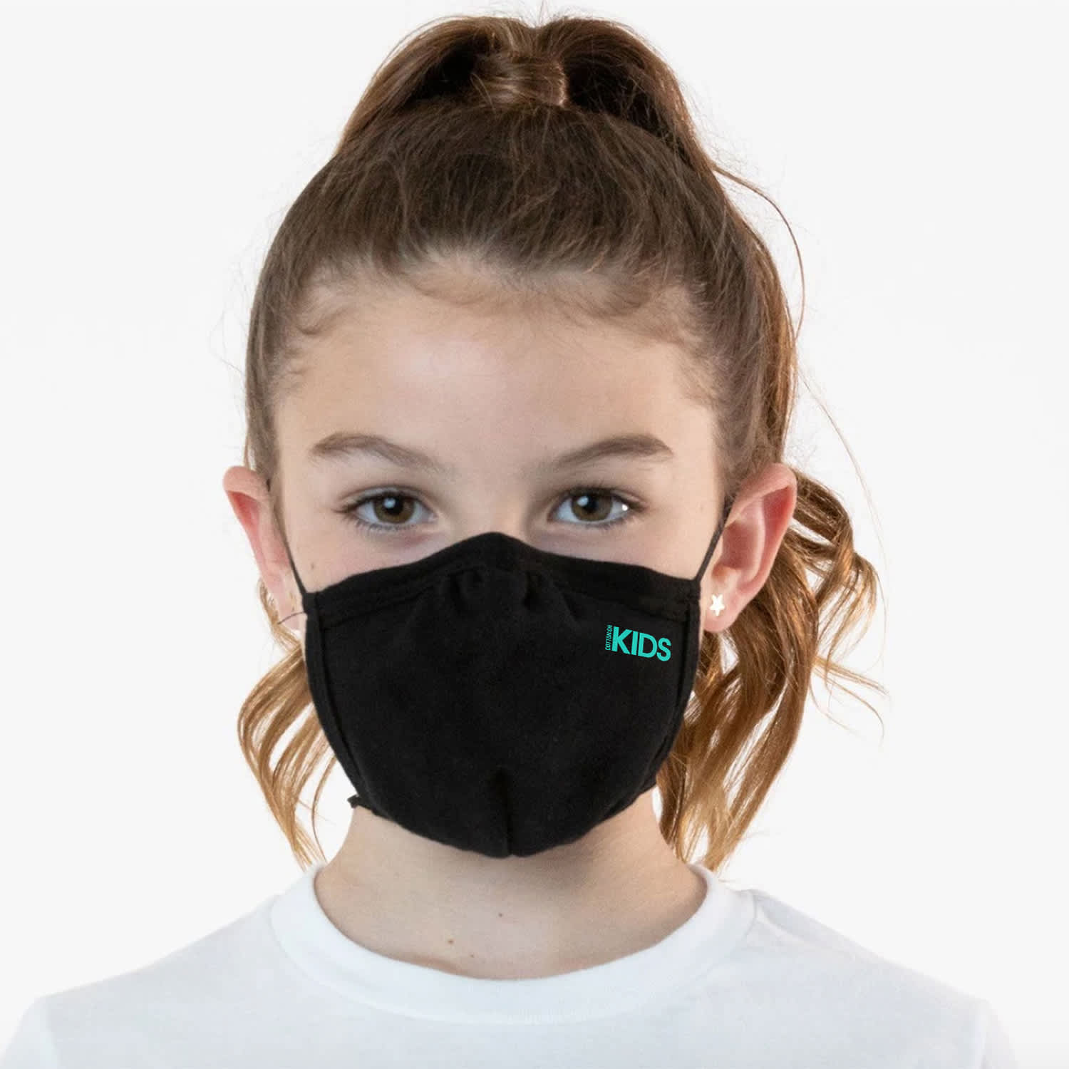 Kids Premium 3 Ply Cotton Mask Printed - PSFM06B Image