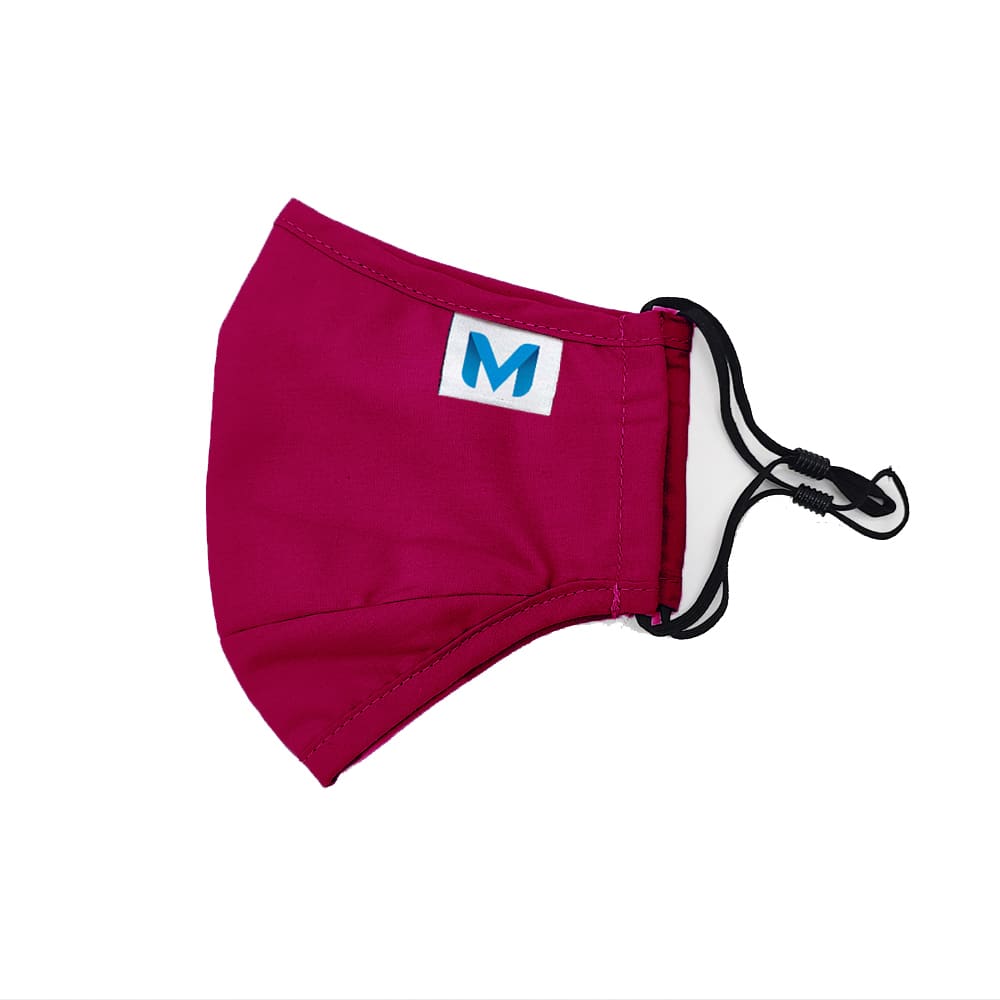 Kids Premium 3 Ply Cotton Mask With Woven Label - PSFM06 Image