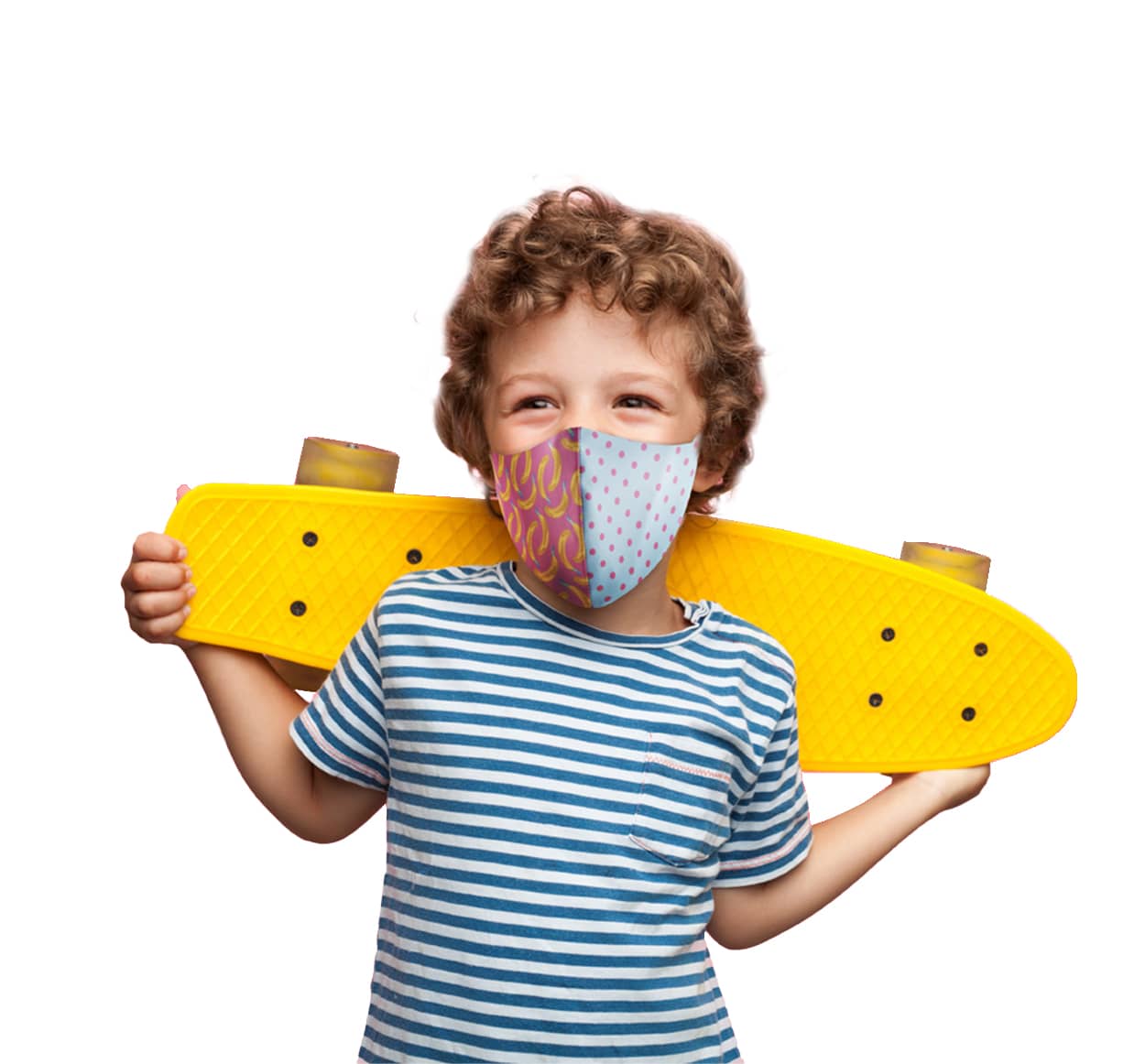 Kids 2 Layer Premium Full Sublimation Cotton Mask - PSFM36B Image