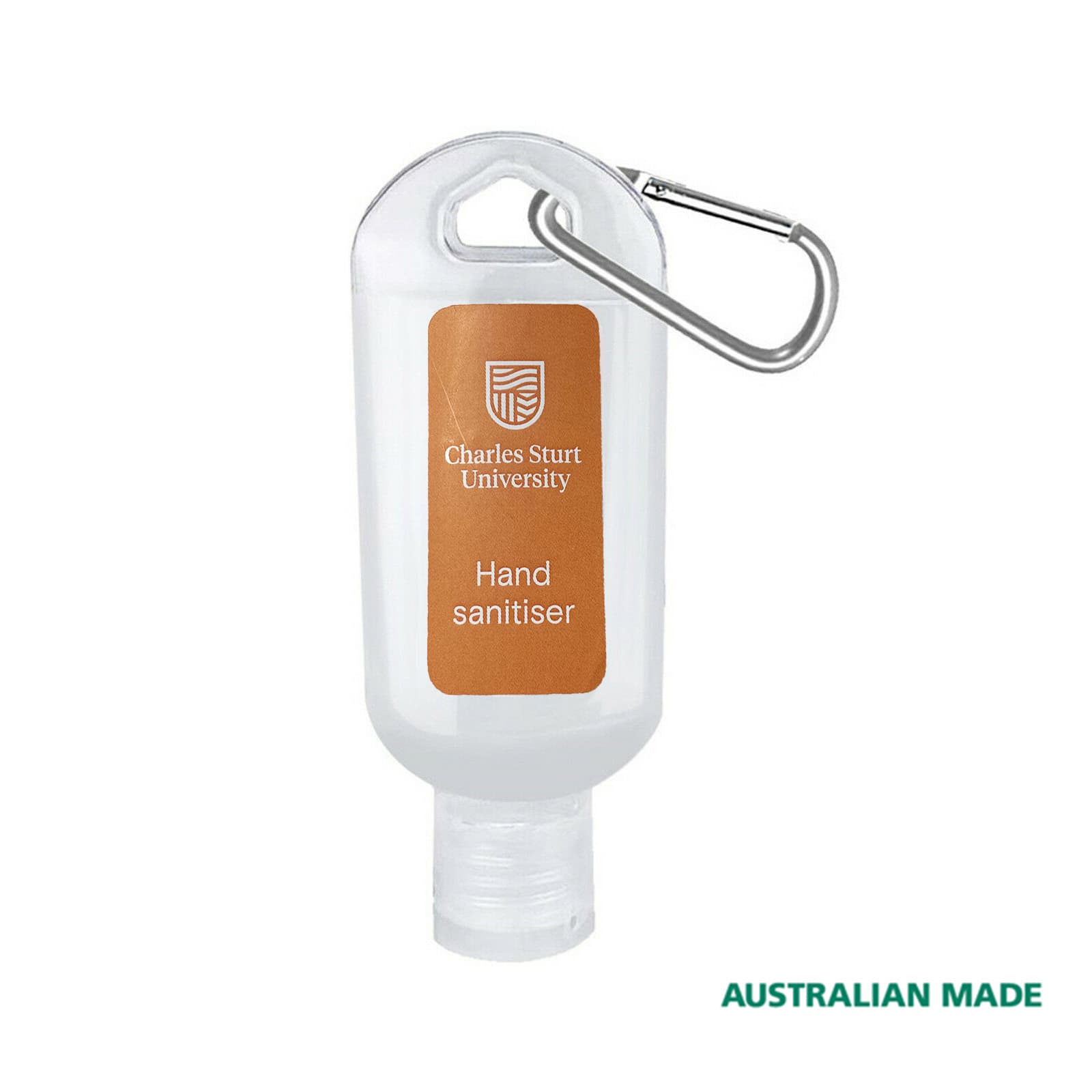 Hand Sanitiser With Carabiner 30Ml Made In Australia