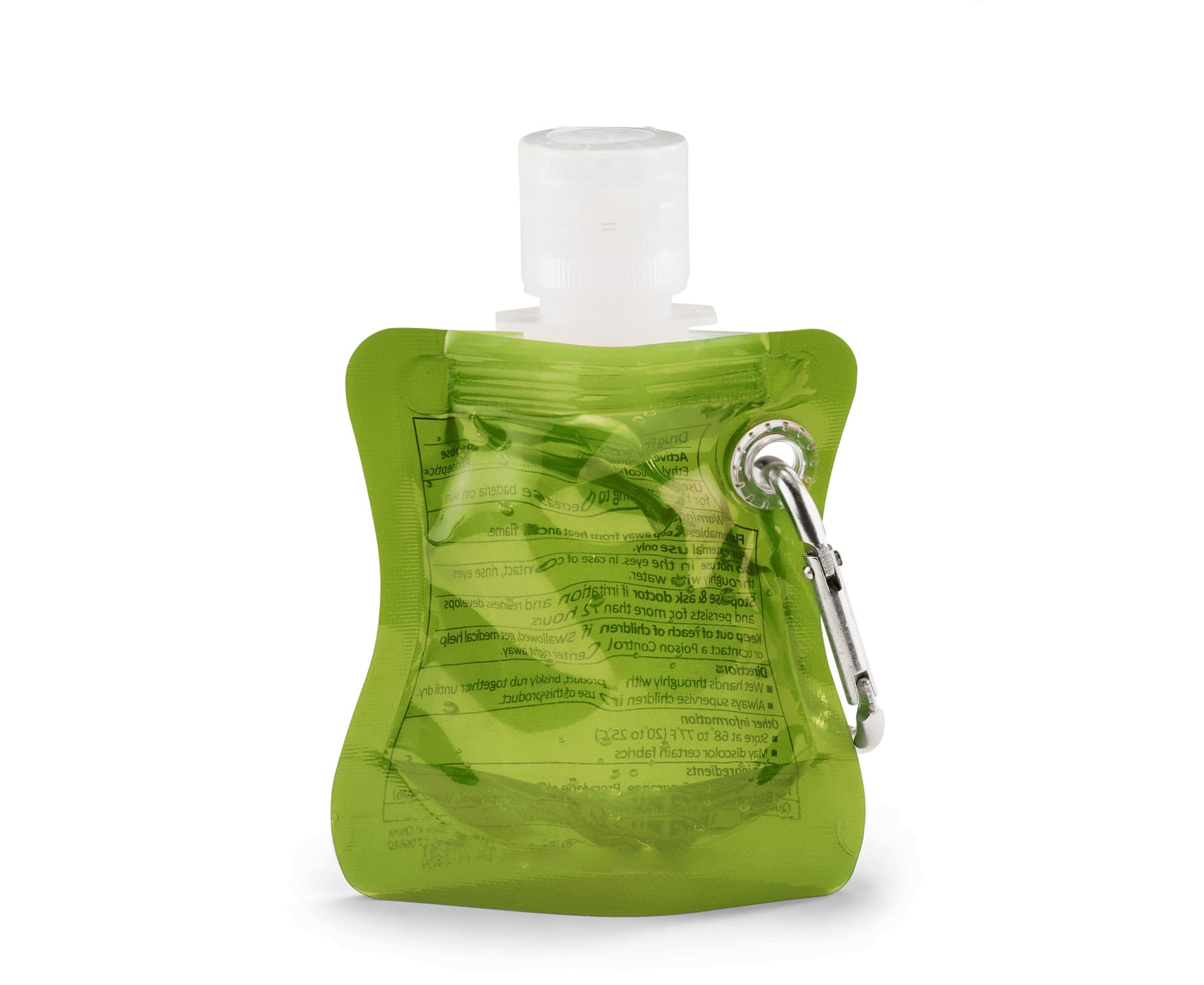 Soft Pack 30ml Hand Sanitiser With Carabiner Made In China - PSSPC30 Image