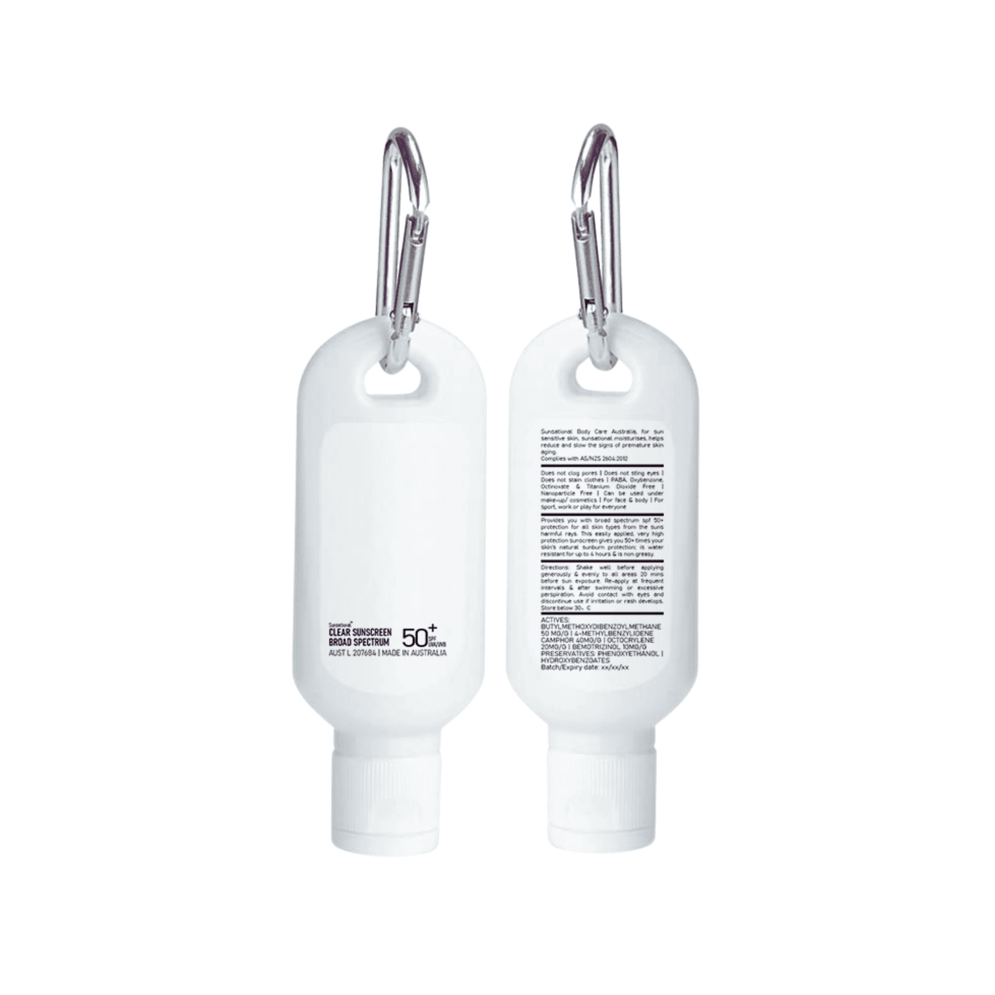 Alternative view of 30Ml Spf50 Sunscreen Lotion With Carabiner