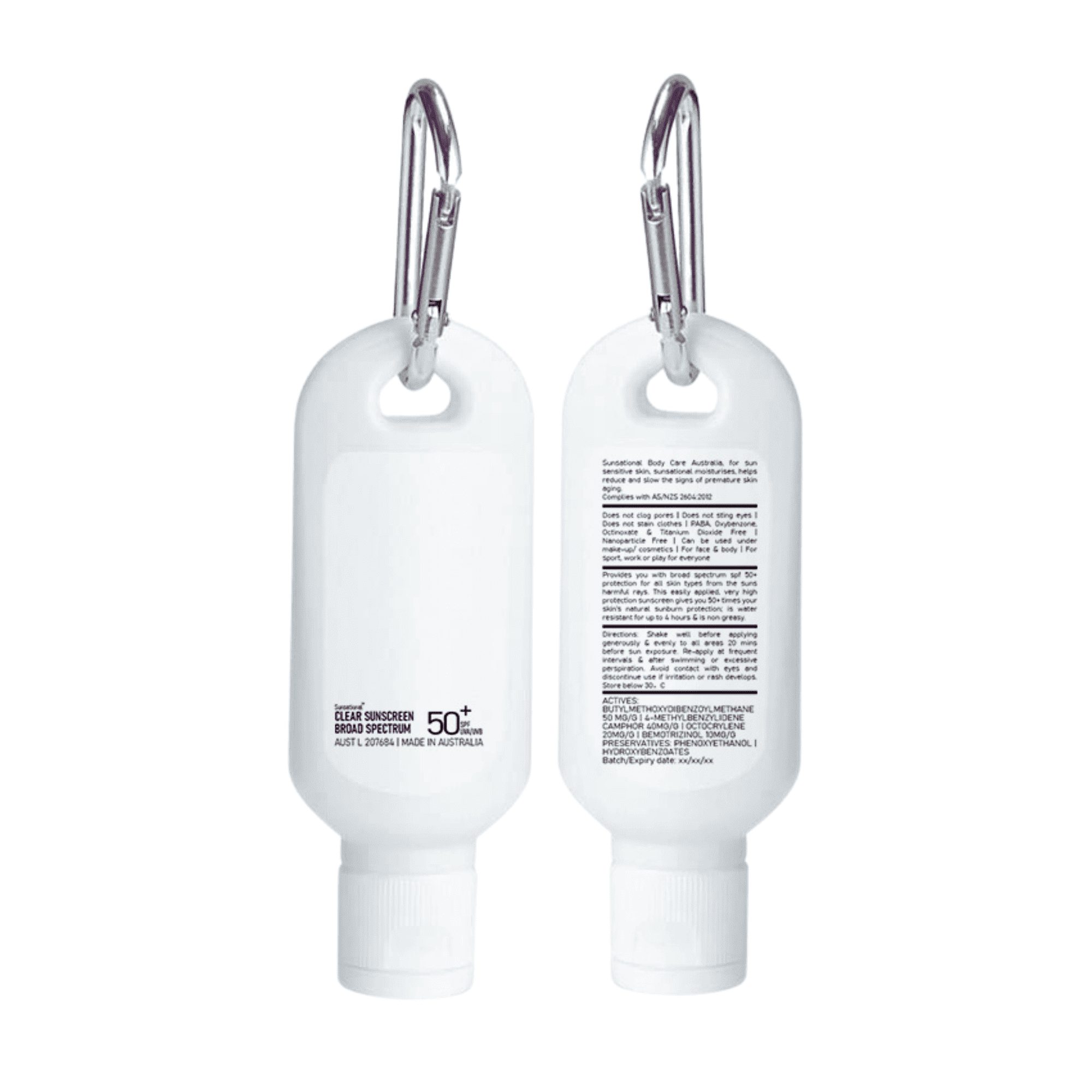 Alternative view of 60Ml Spf50 Sunscreen Lotion With Carabiner