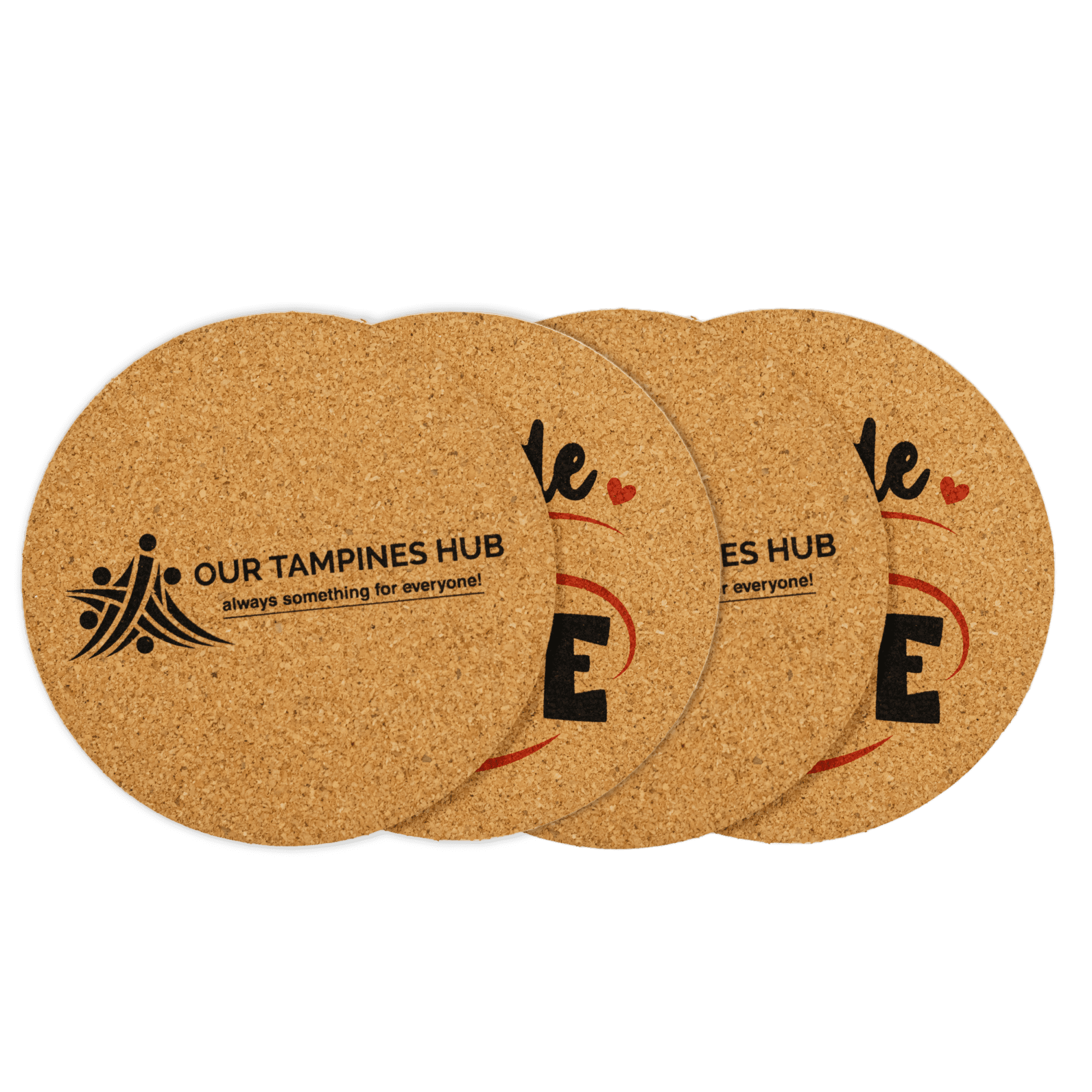 Cork Round Coaster - Set of 4