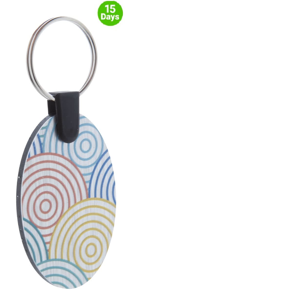 Oval Shaped Keyring