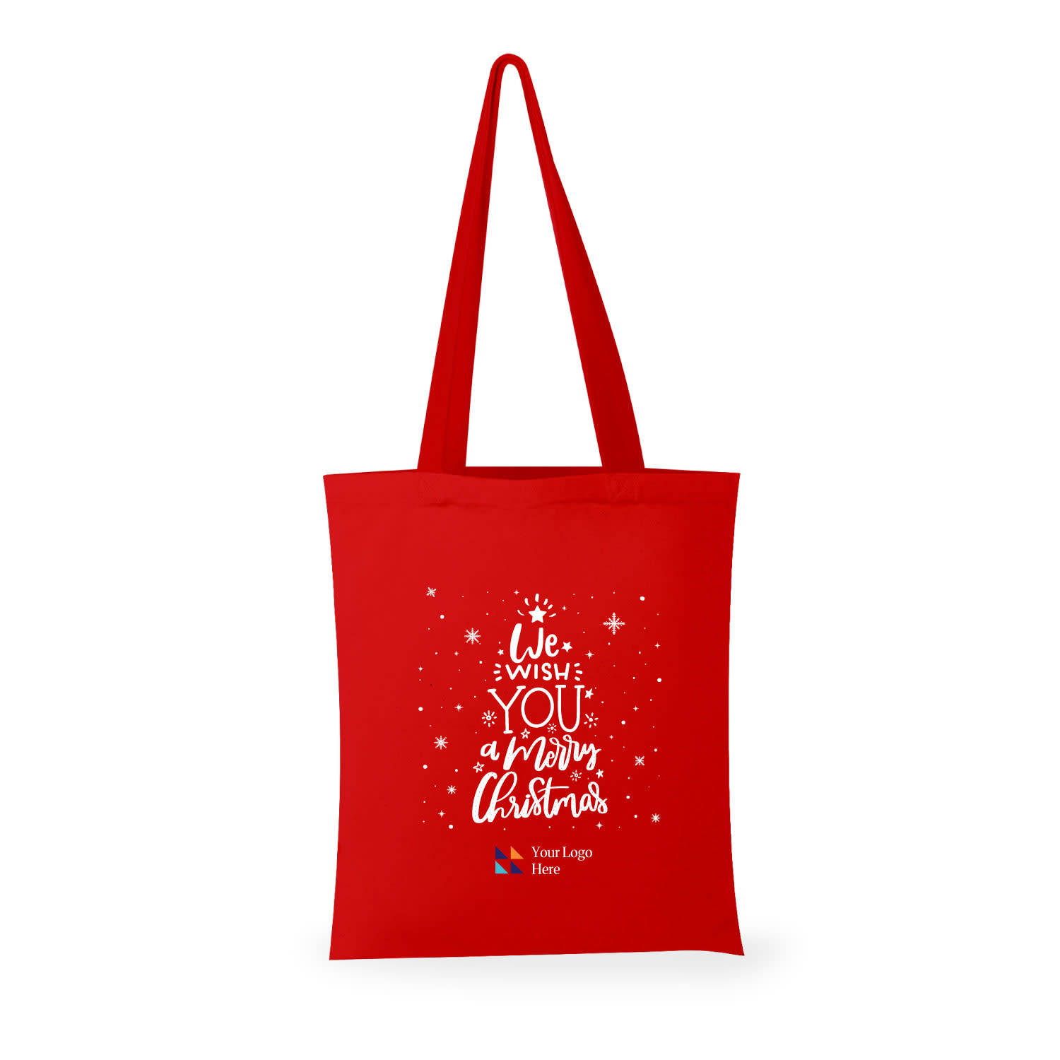 Christmas Red Minnesota Canvas Tote Bag promotional product