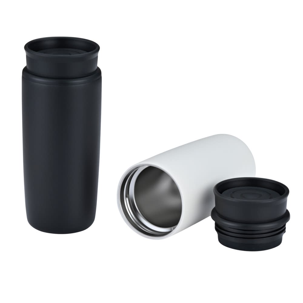 Alternative view of MOROCCO STAINLESS STEEL VACUUM MUG
