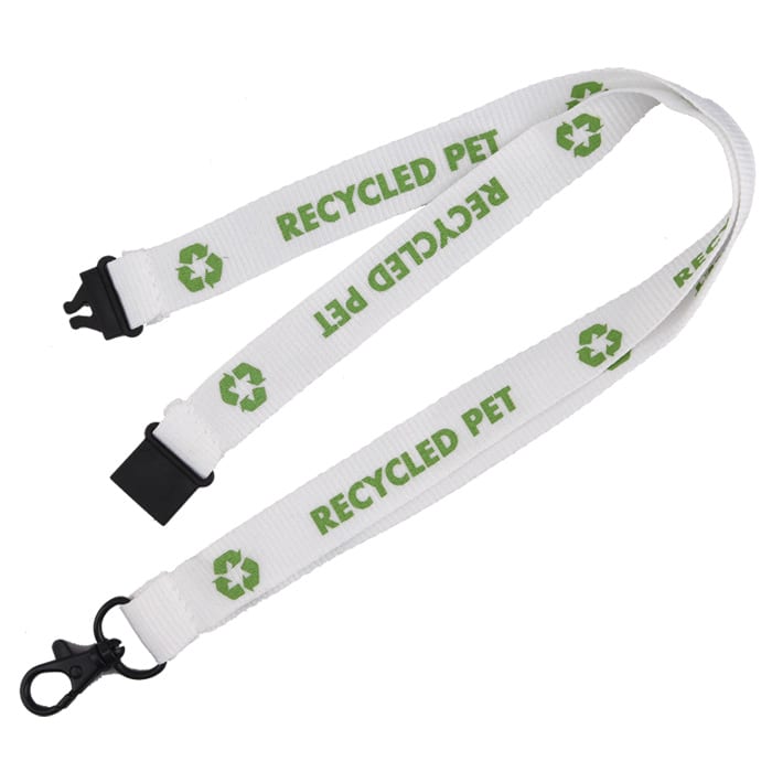 Recycled P.E.T Screen Printed Lanyards