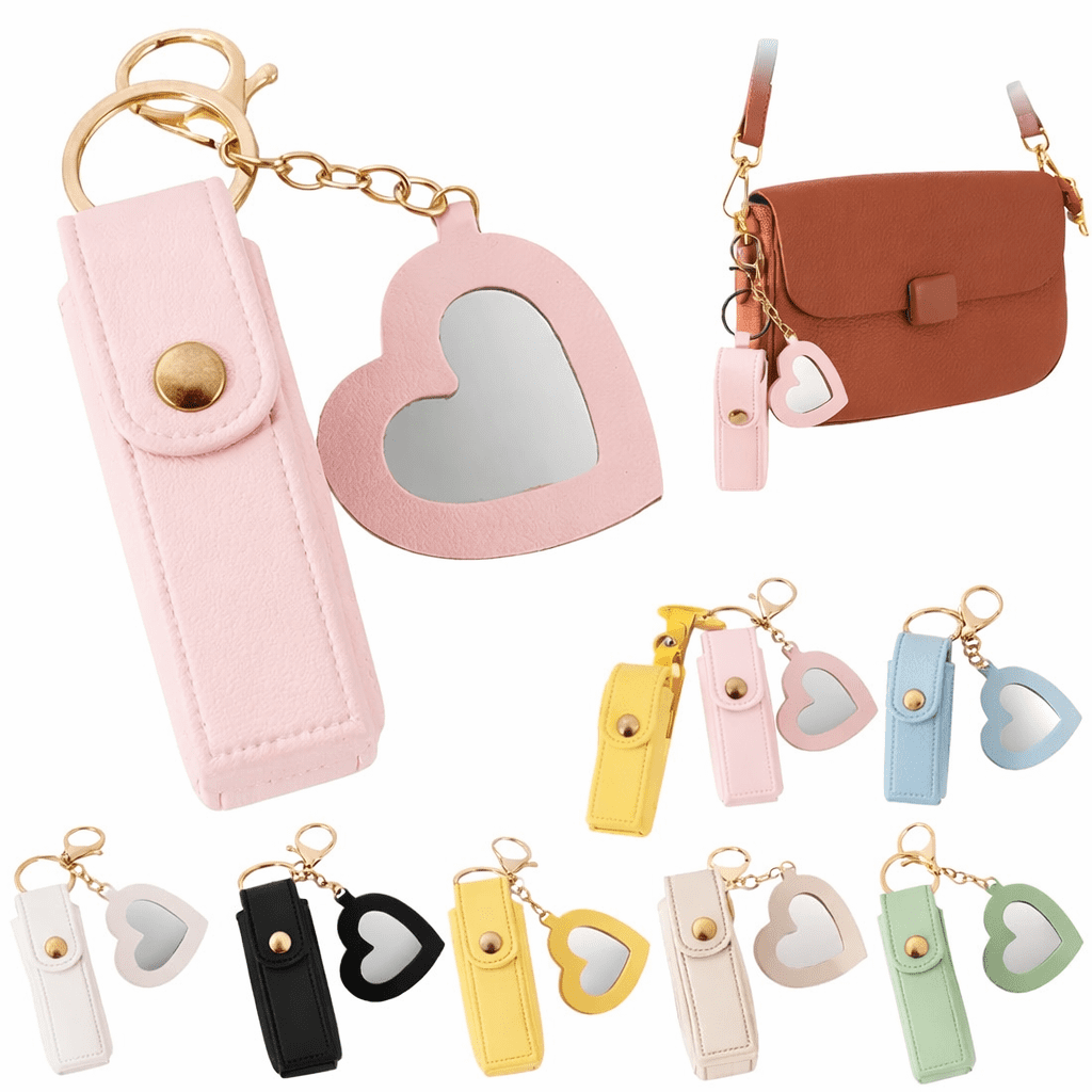 Lip Balm Pouch Keychain Set