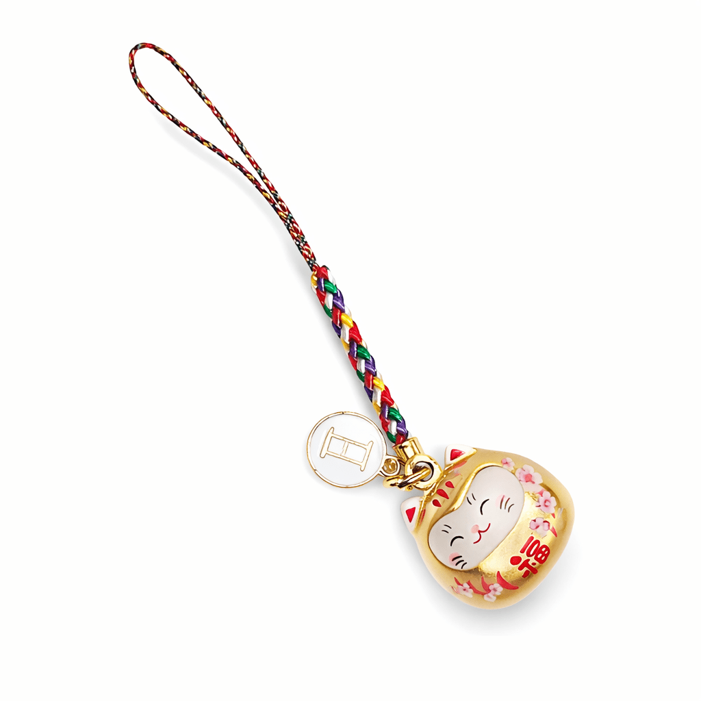 Japanese-style Bell Keychain With Custom Tag