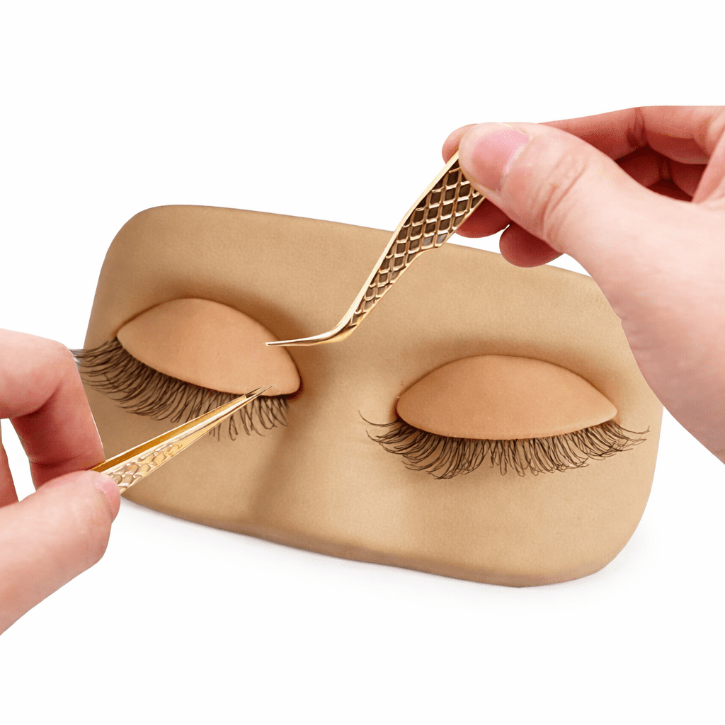 Silicone Eyelash Extension Training Head