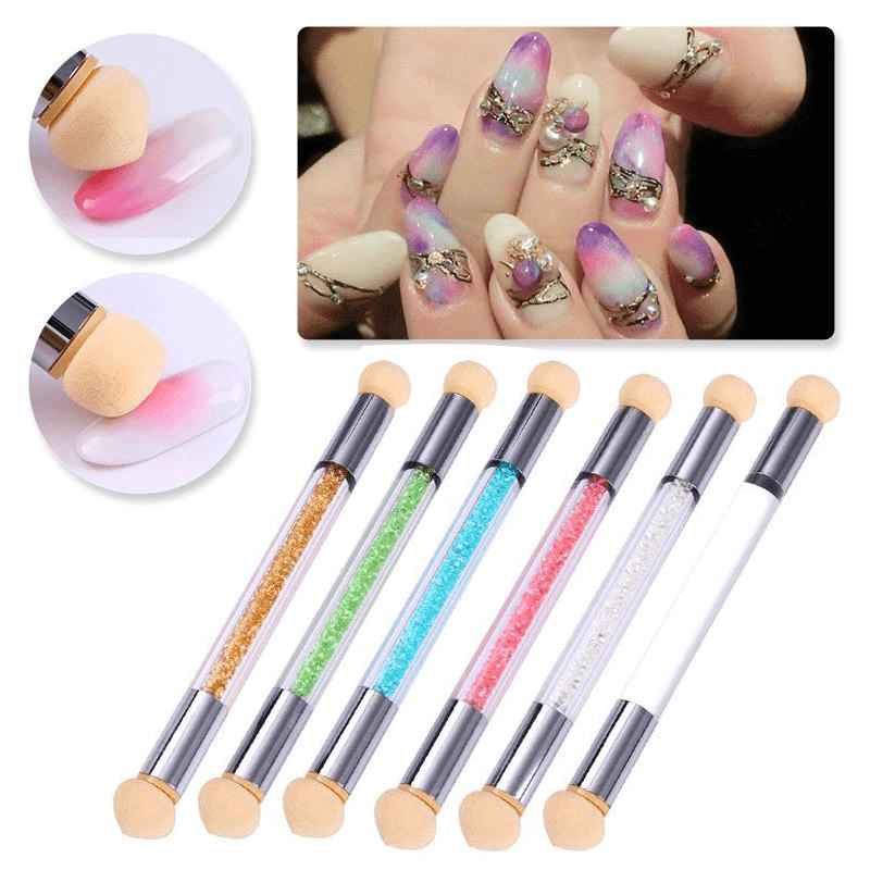 Double-ended Sponge Nail Brush