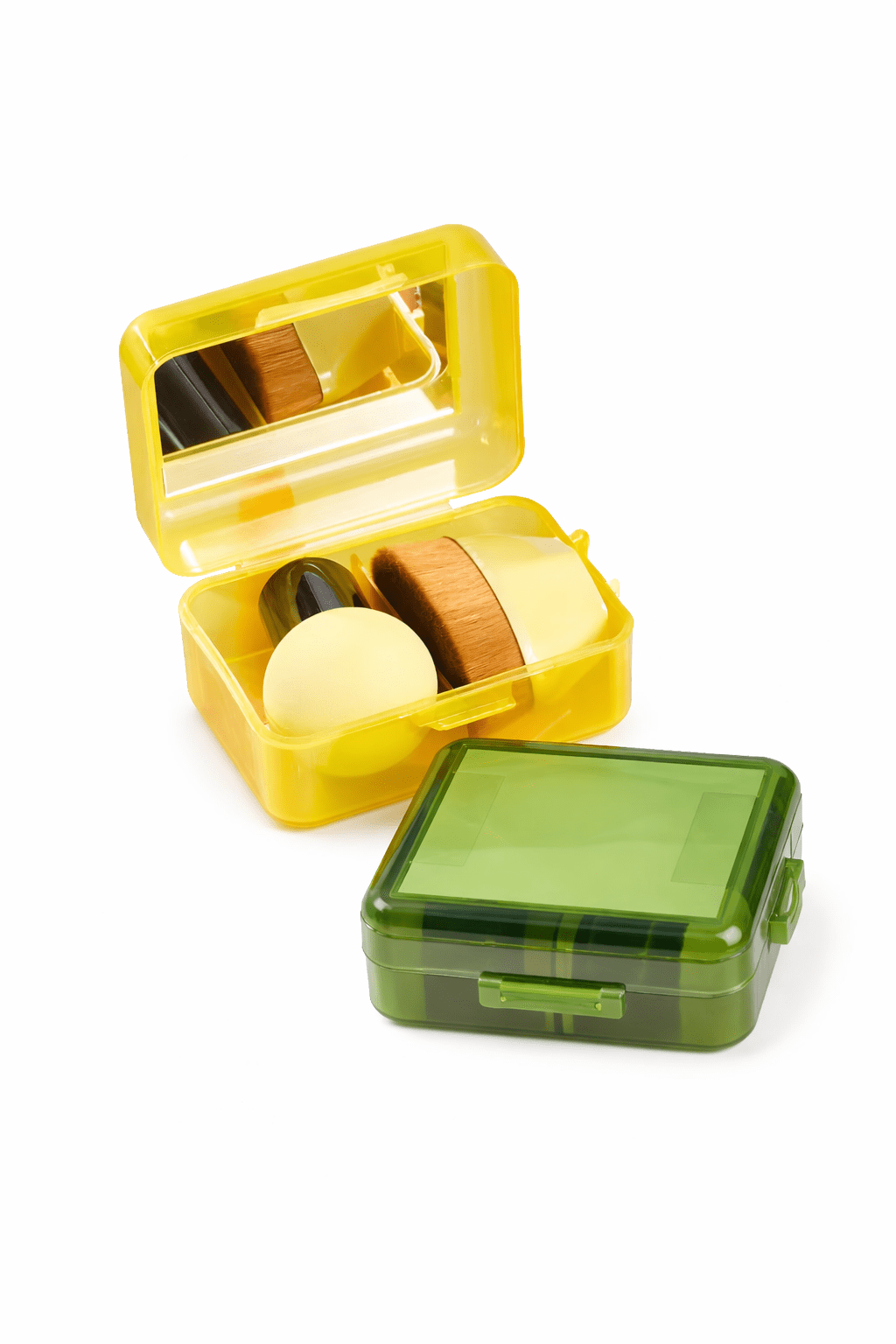 Cosmetic Sponge Set with Mirror