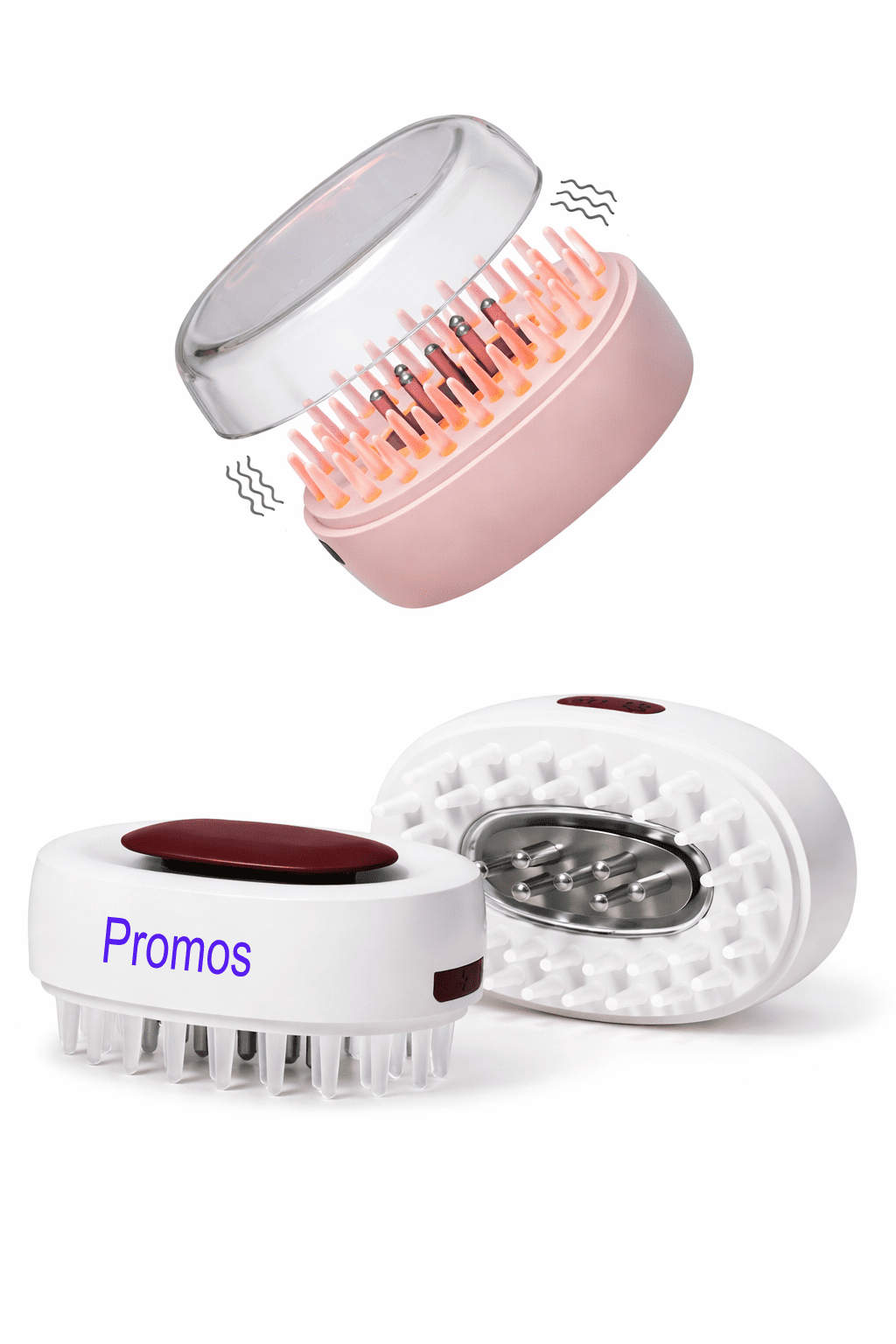 Electric Scalp Massager with Oil Applicator Brush