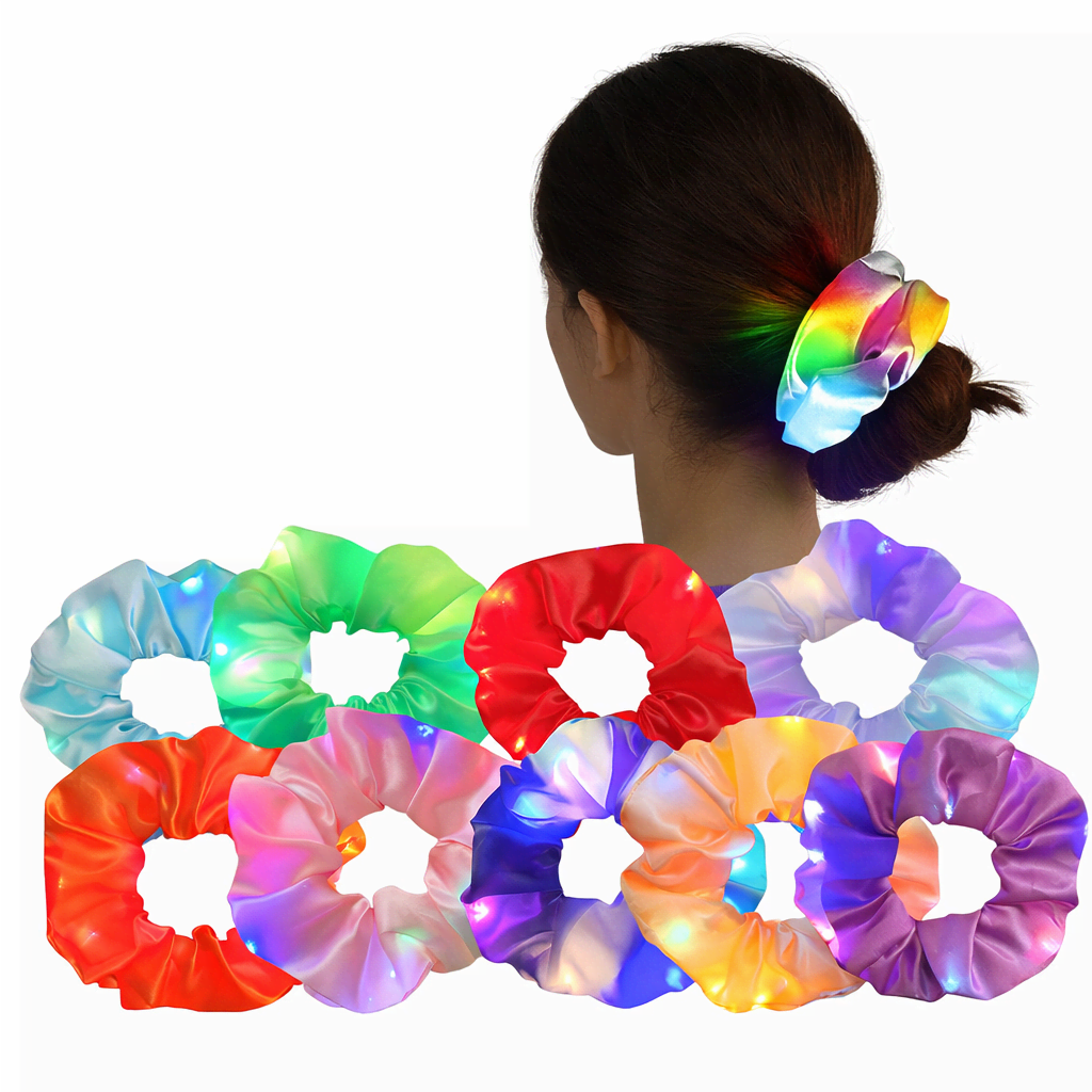 LED Light Up Hair Scrunchies