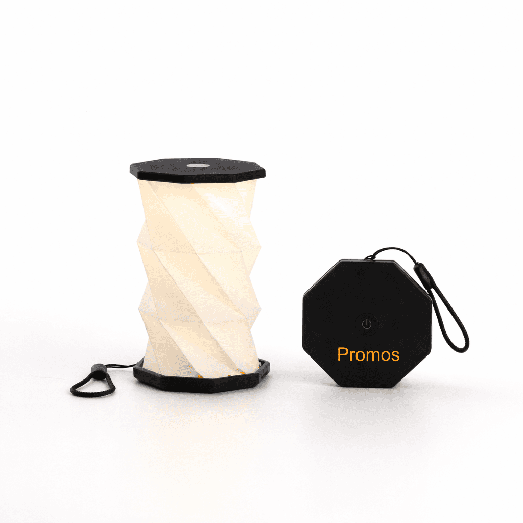 Portable Rotating Foldable Paper LED Lamp with Touch Control