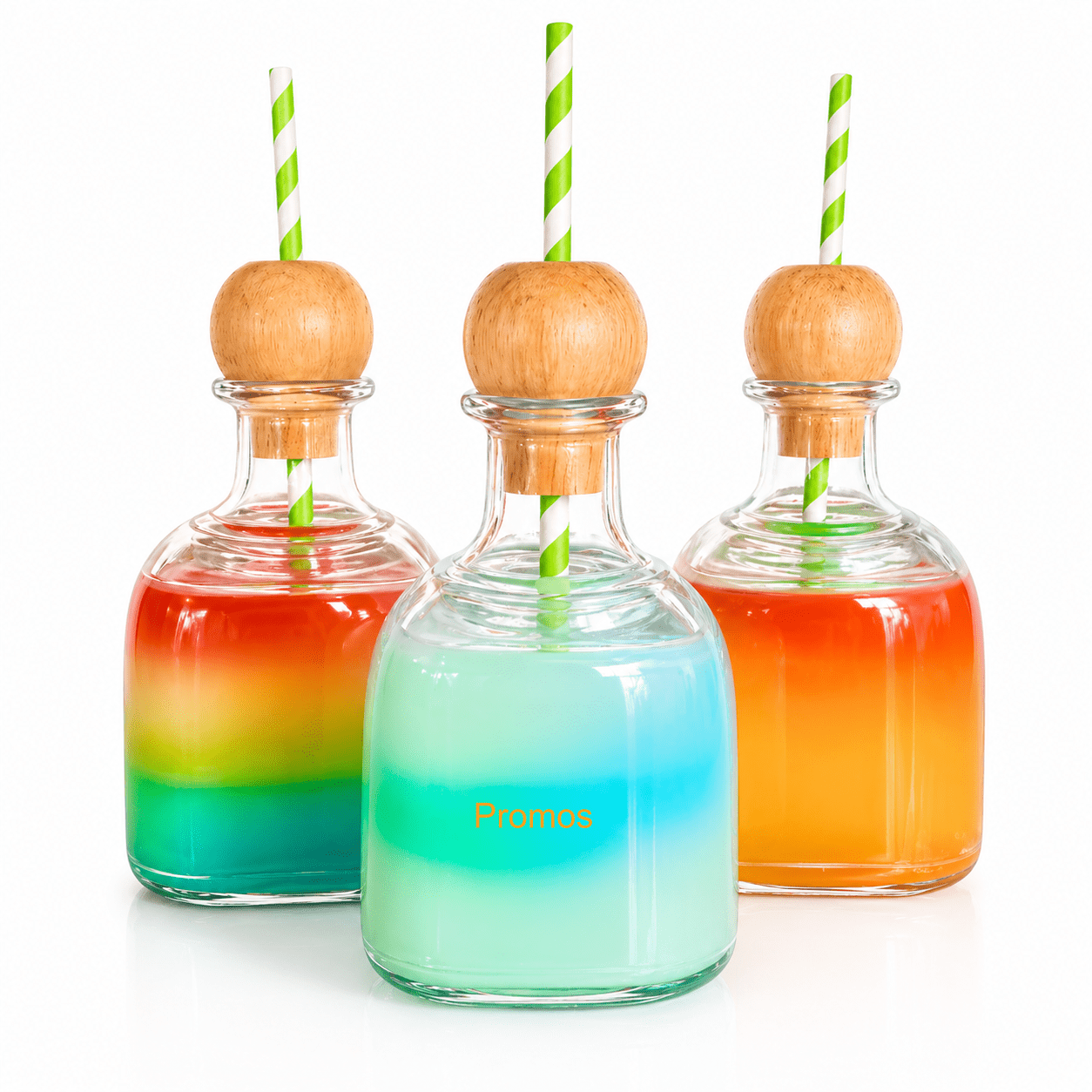 12 oz Unbreakable Plastic Tequila Bottle Cup with Straw