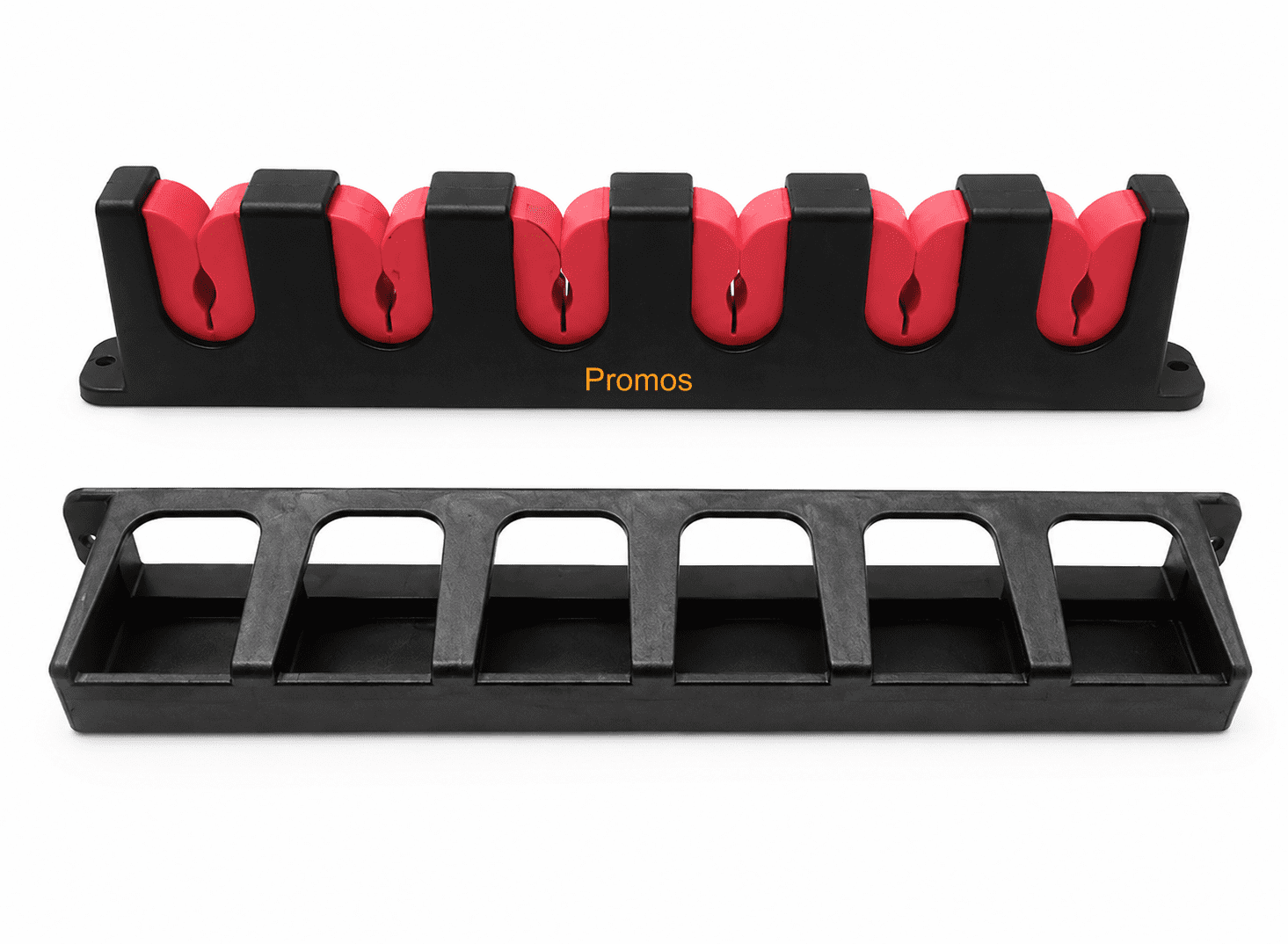 6-Rod Wall Mount Fishing Rod Rack Vertical & Horizontal Fishing Pole Storage Holder