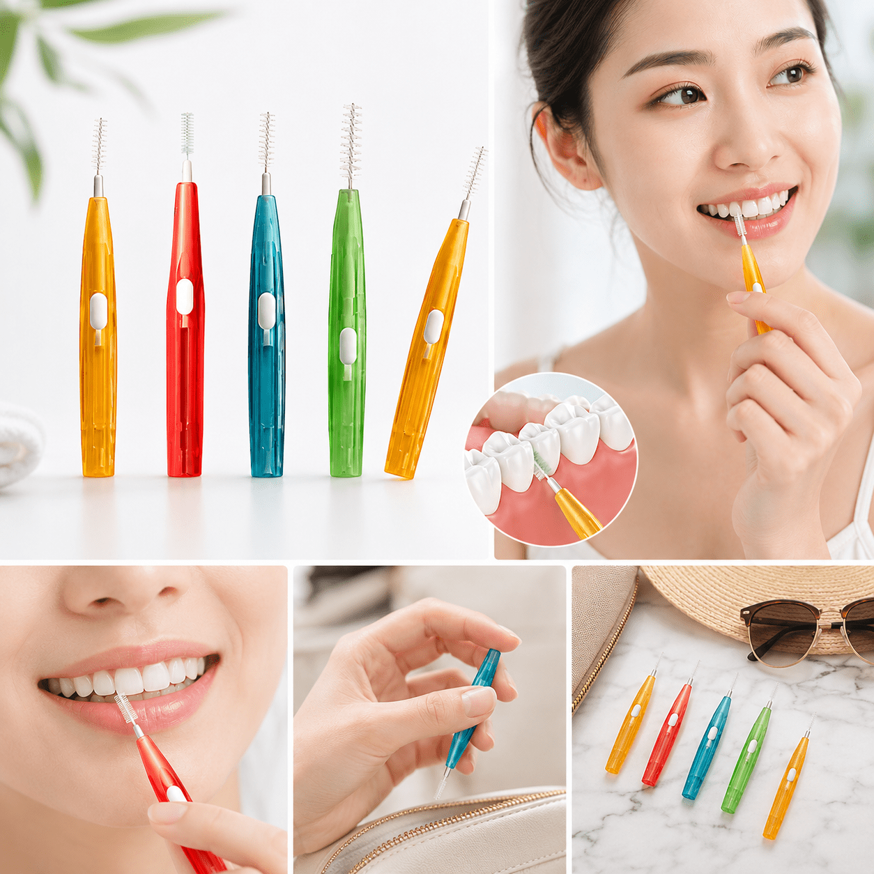 Portable Interdental Cleaning Brush