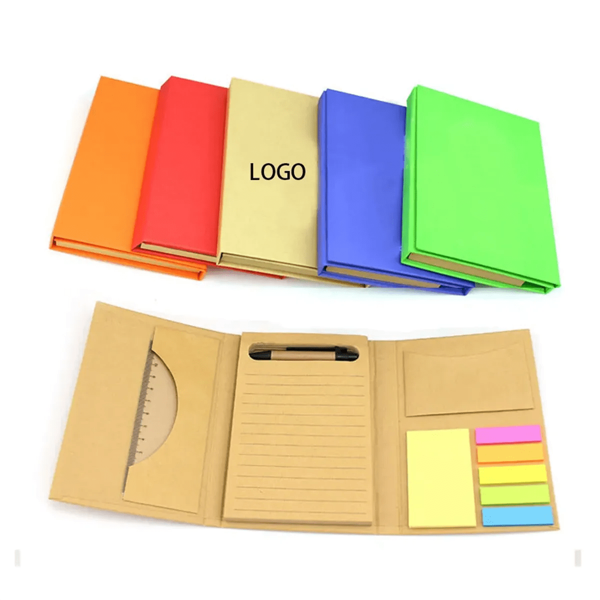 Notebook With Sticky Notes