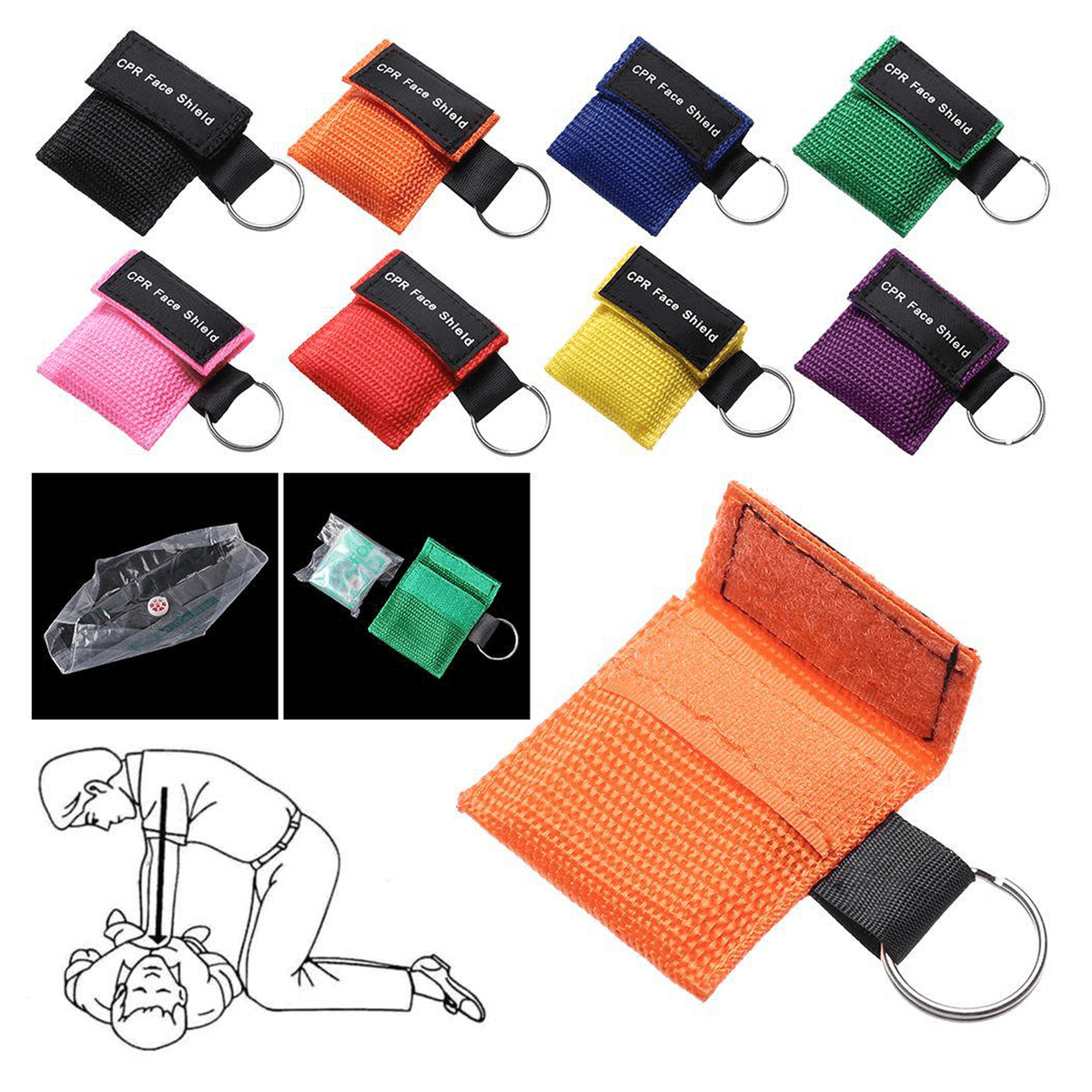 CPR Emergency Mask Keychain