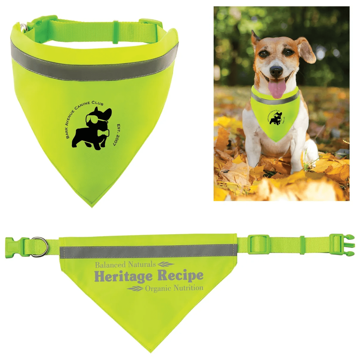 Reflective Triangle Pet Scarf