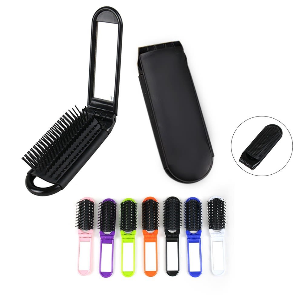 Pocket Hair Brush With Mirror