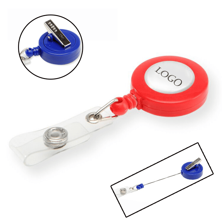 Retractable Round Badge Reel Holder