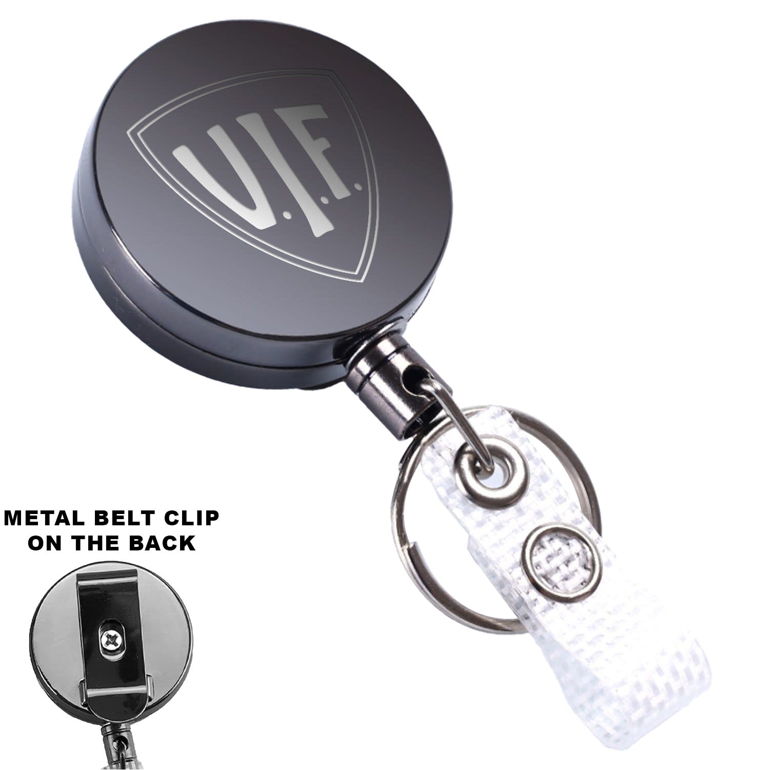 Metal Badge Reel with Clip