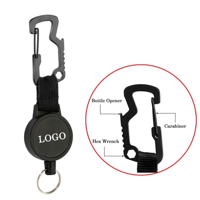 Retractable Badge Reel with Carabiner