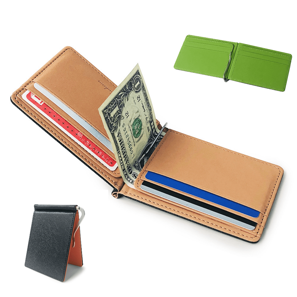 Leather Wallet With Clip