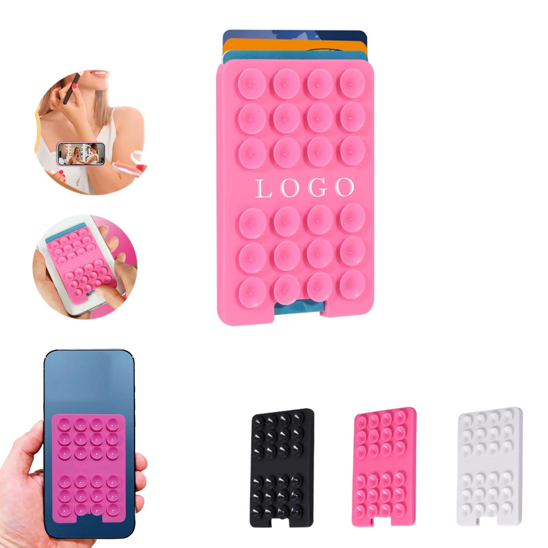 Suction Phone Card Holder