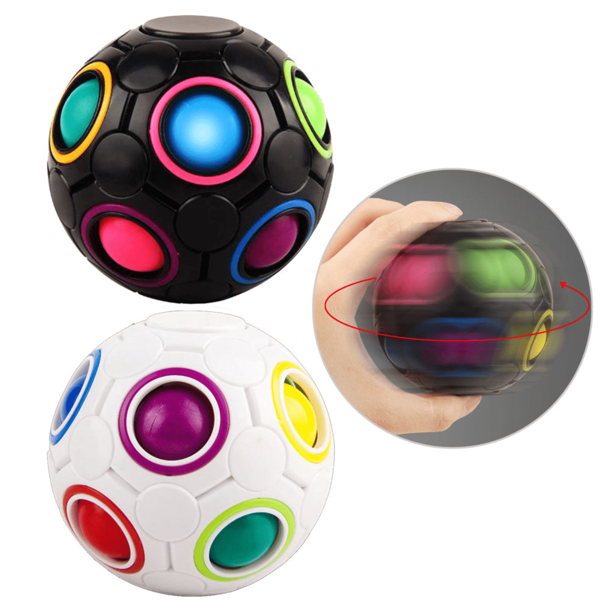 Rotating Magic Rainbow Fidget Toy