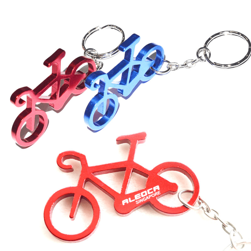 Bicycle Shape Bottle Opener Keychain