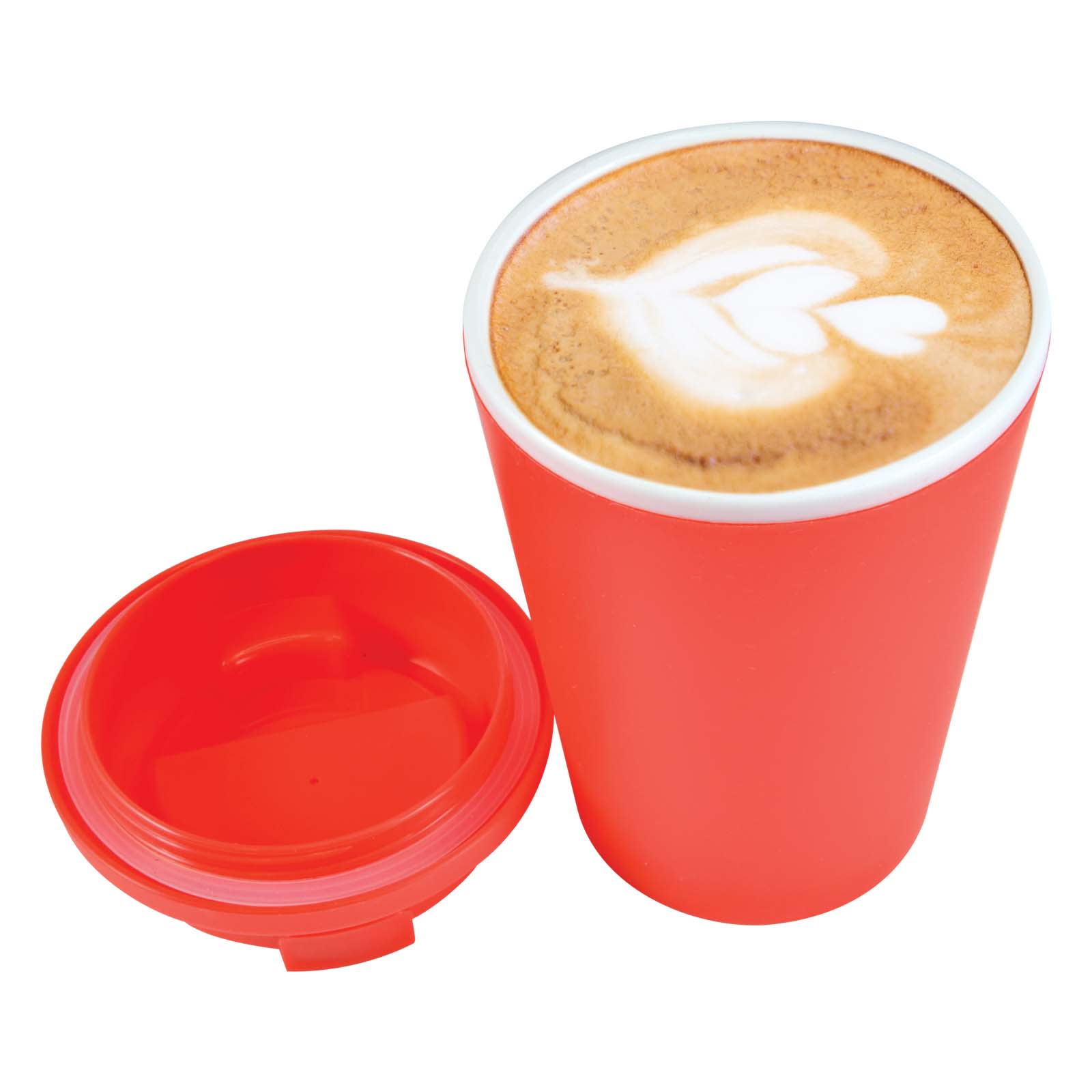 Aroma Coffee Cup with Comfort Lid – 350ml Double-Walled Travel Mug for Hot and Cold Beverages, BPA-Free, Microwave Safe, Customizable Colours