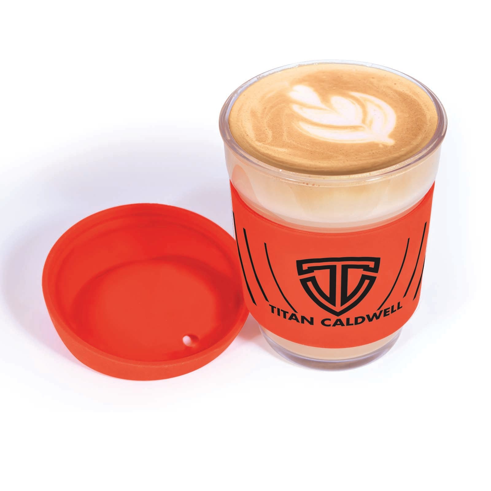 Vienna Coffee Cup with Silicone Lid – 320ml Reusable Borosilicate Glass Mug, Durable and Thermal Shock Resistant, Customizable Silicone Sleeve and Lid, Gift-Ready Kraft Box