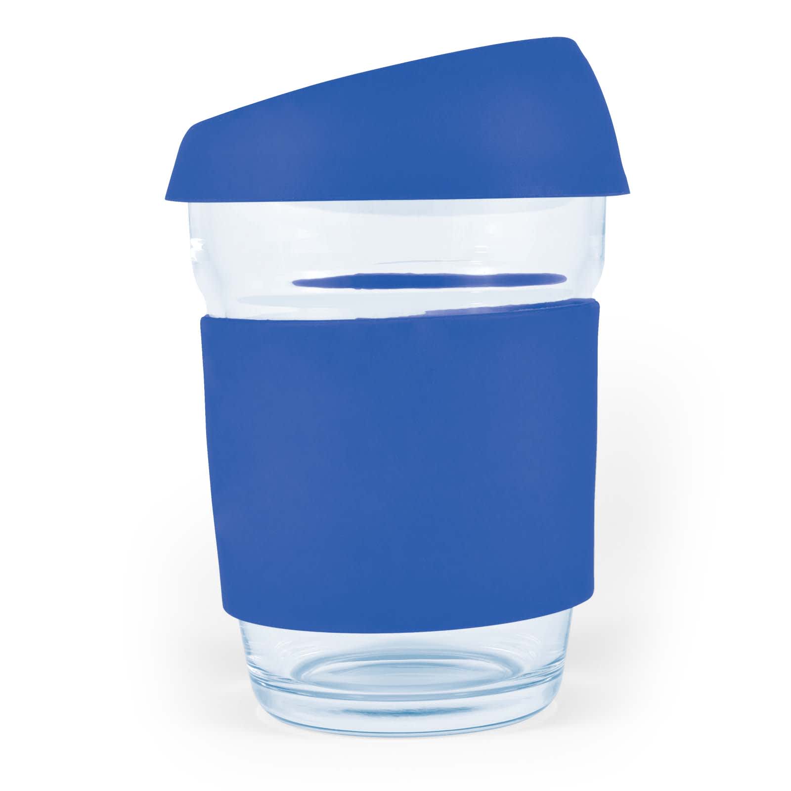 Vienna Coffee Cup with Silicone Lid – 320ml Reusable Borosilicate Glass Mug, Durable and Thermal Shock Resistant, Customizable Silicone Sleeve and Lid, Gift-Ready Kraft Box