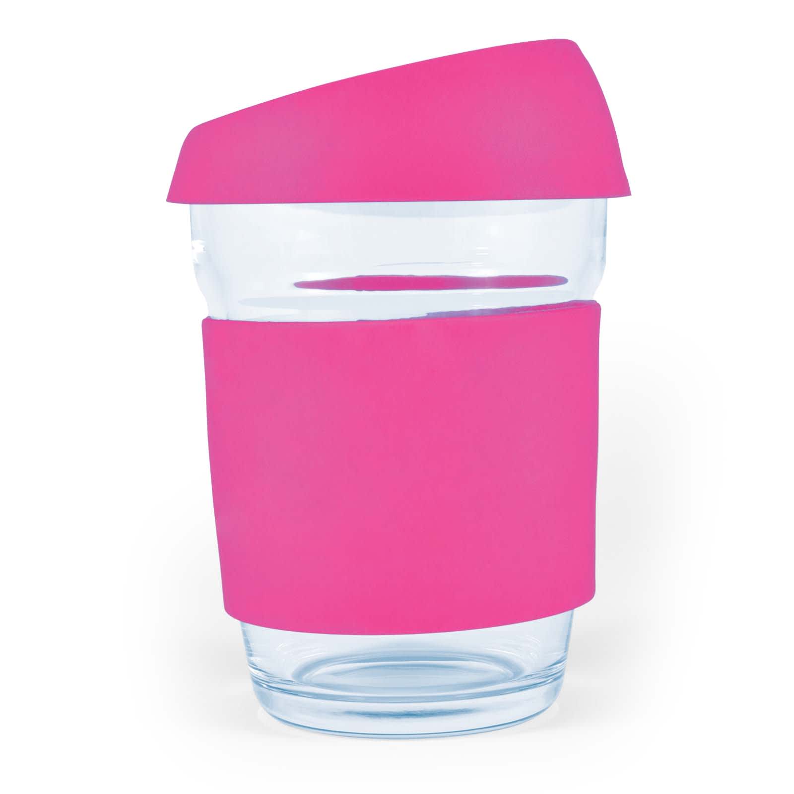 Vienna Coffee Cup with Silicone Lid – 320ml Reusable Borosilicate Glass Mug, Durable and Thermal Shock Resistant, Customizable Silicone Sleeve and Lid, Gift-Ready Kraft Box