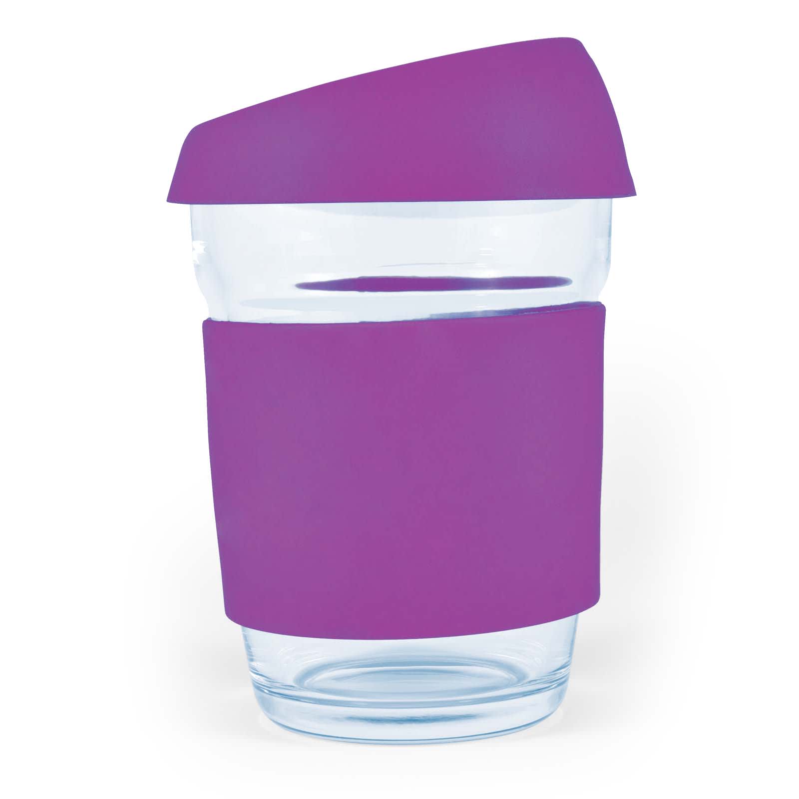 Vienna Coffee Cup with Silicone Lid – 320ml Reusable Borosilicate Glass Mug, Durable and Thermal Shock Resistant, Customizable Silicone Sleeve and Lid, Gift-Ready Kraft Box