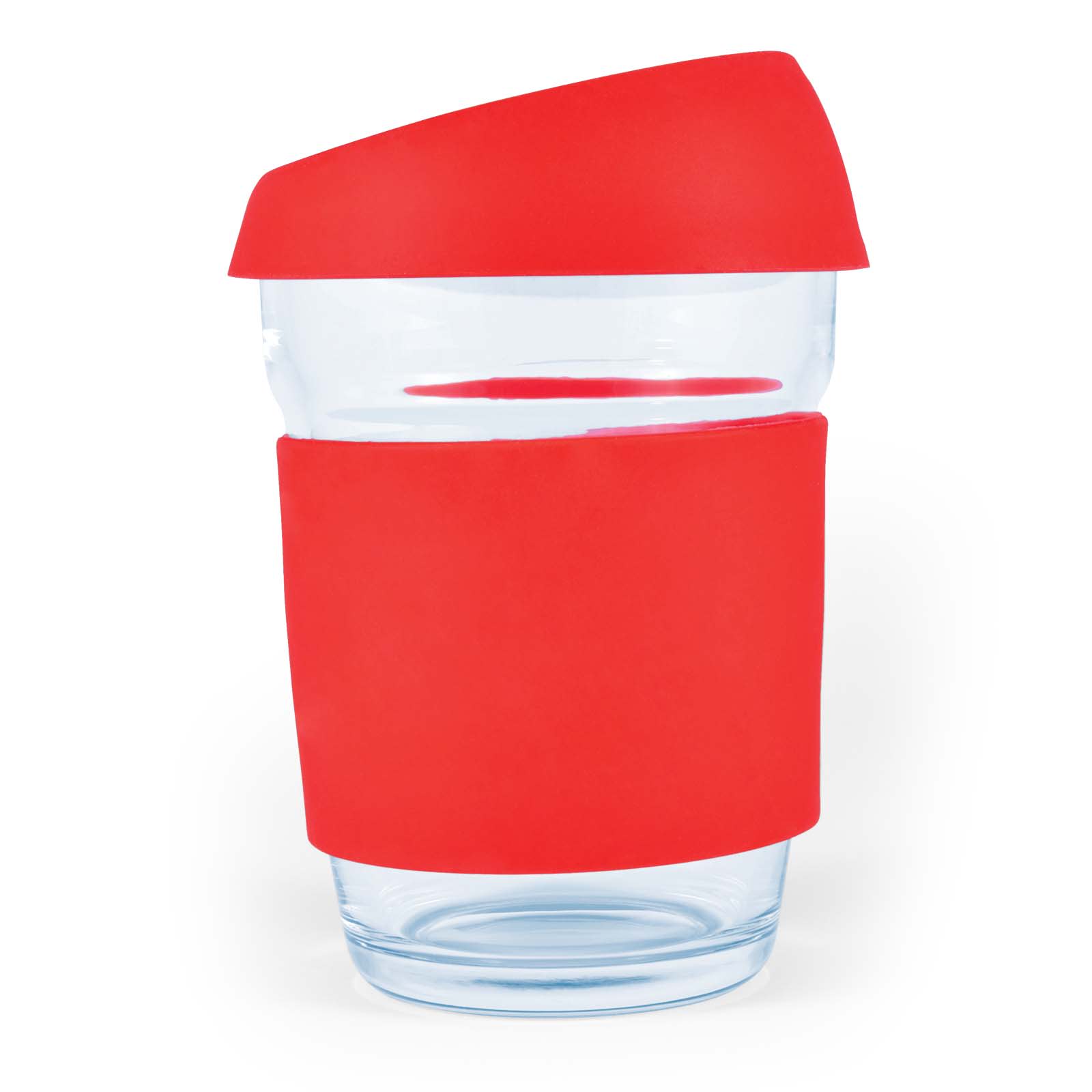 Vienna Coffee Cup with Silicone Lid – 320ml Reusable Borosilicate Glass Mug, Durable and Thermal Shock Resistant, Customizable Silicone Sleeve and Lid, Gift-Ready Kraft Box