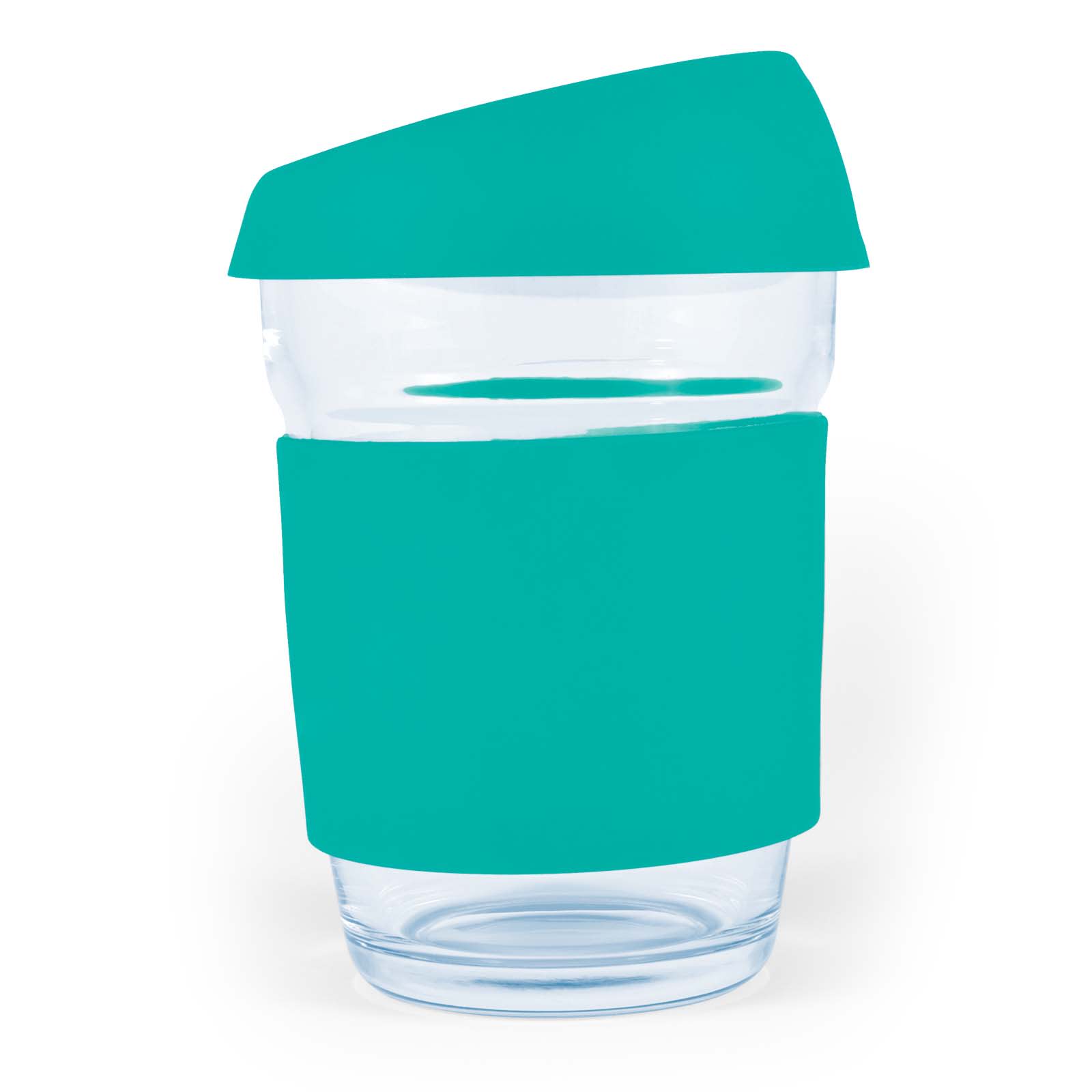 Vienna Coffee Cup with Silicone Lid – 320ml Reusable Borosilicate Glass Mug, Durable and Thermal Shock Resistant, Customizable Silicone Sleeve and Lid, Gift-Ready Kraft Box