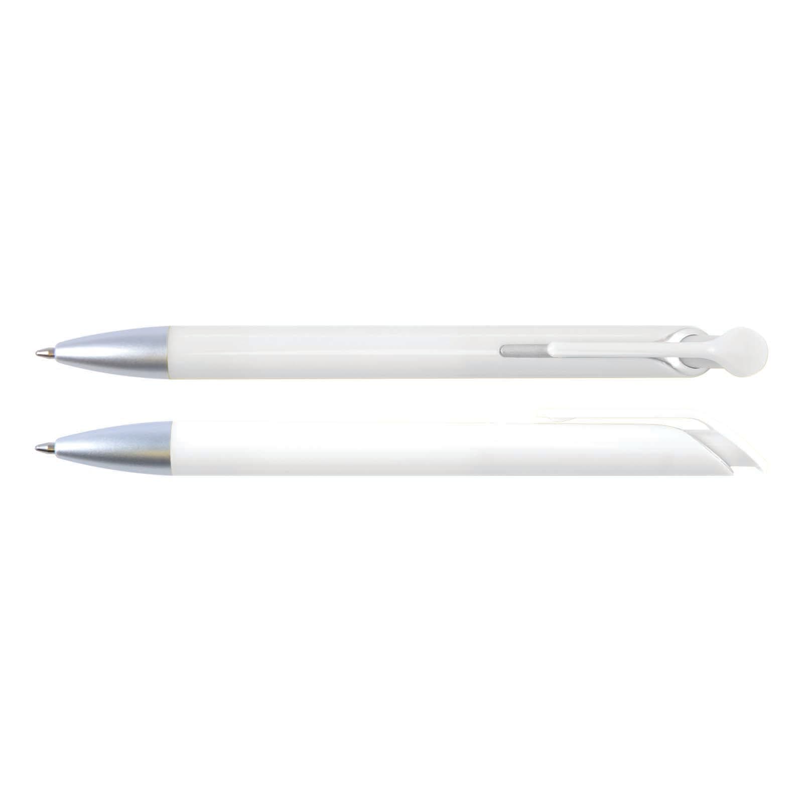 Octave Pen – Stylish Push-Button Ballpoint Pen with Glossy Barrel and Matte Silver Tip, Smooth Writing Experience, Available in Vibrant Colours