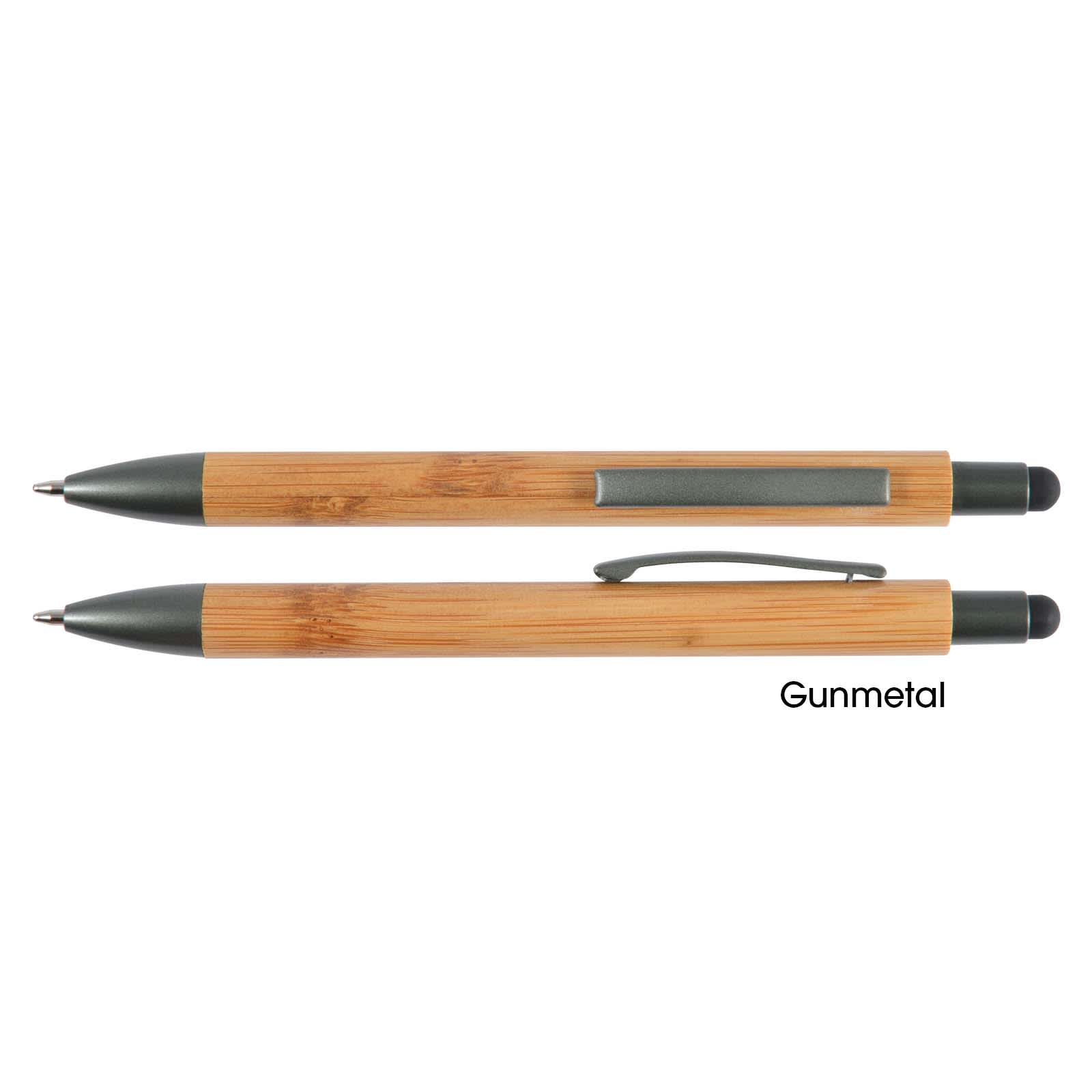 Aspen Bamboo Pen / Stylus - LL2035 Image Gunmetal