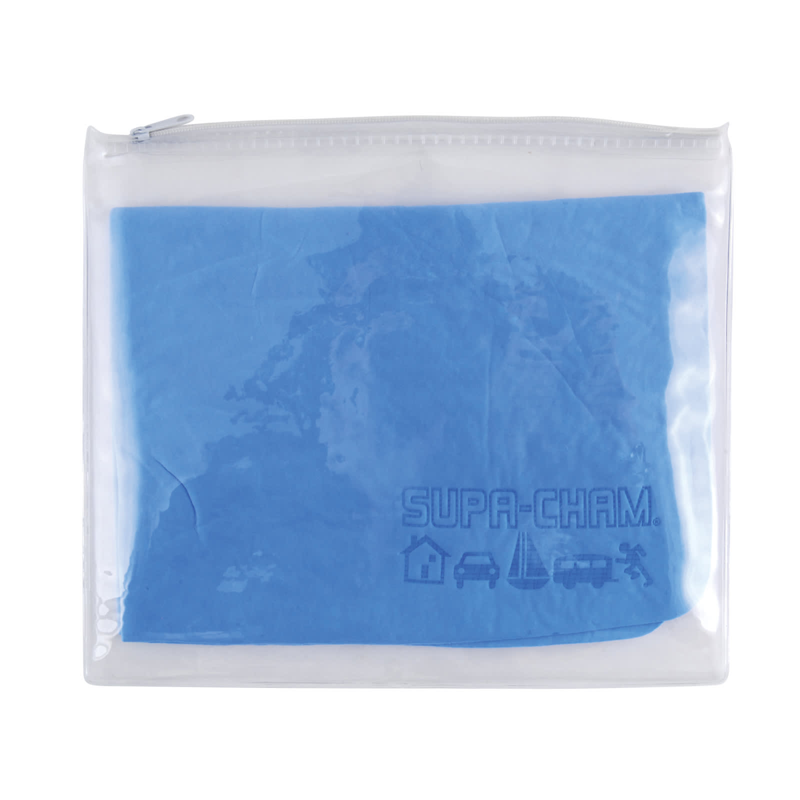 Supa Cham Chamois in Pouch - LL405 Image Clear/Blue