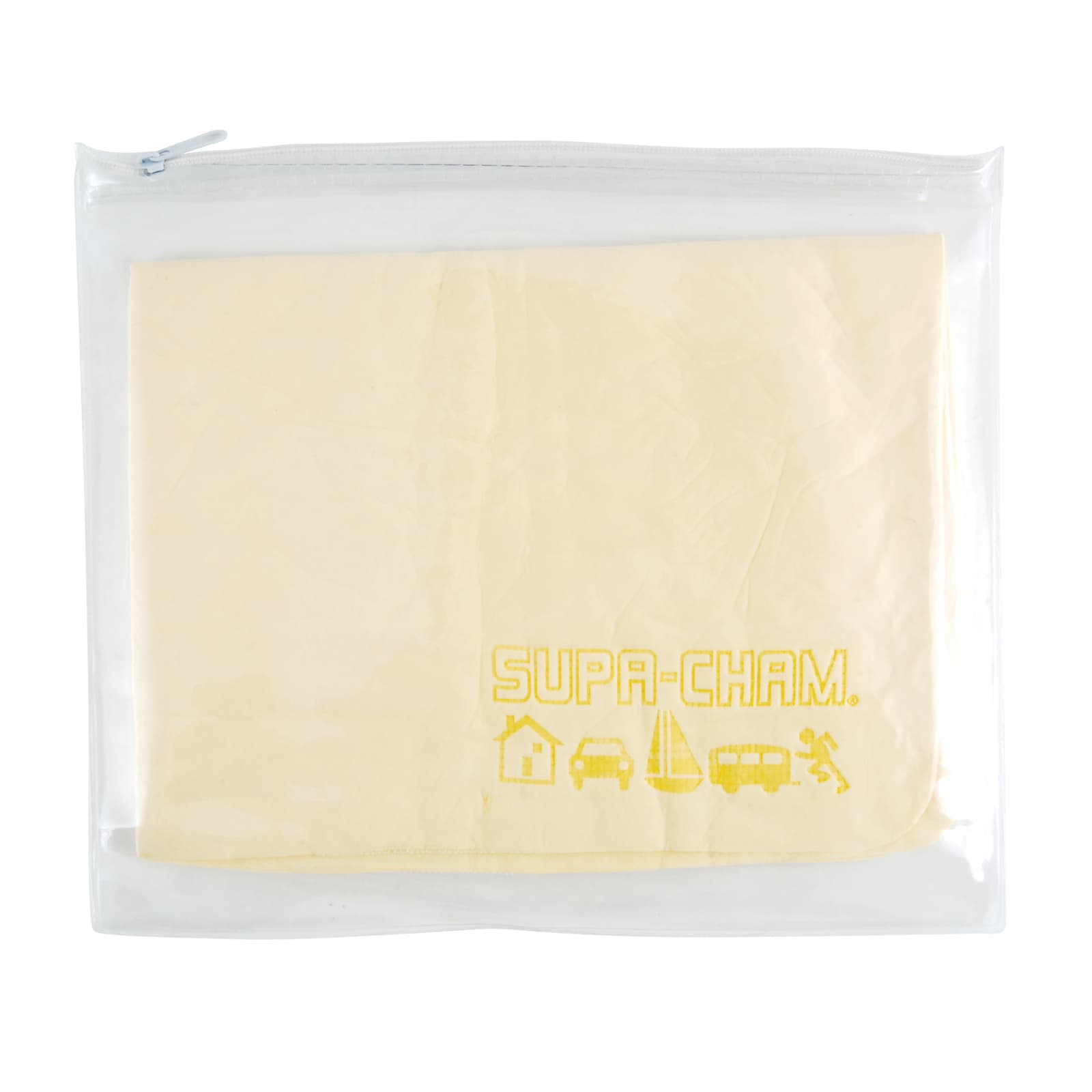 Supa Cham Chamois in Pouch - LL405 Image Clear/Yellow